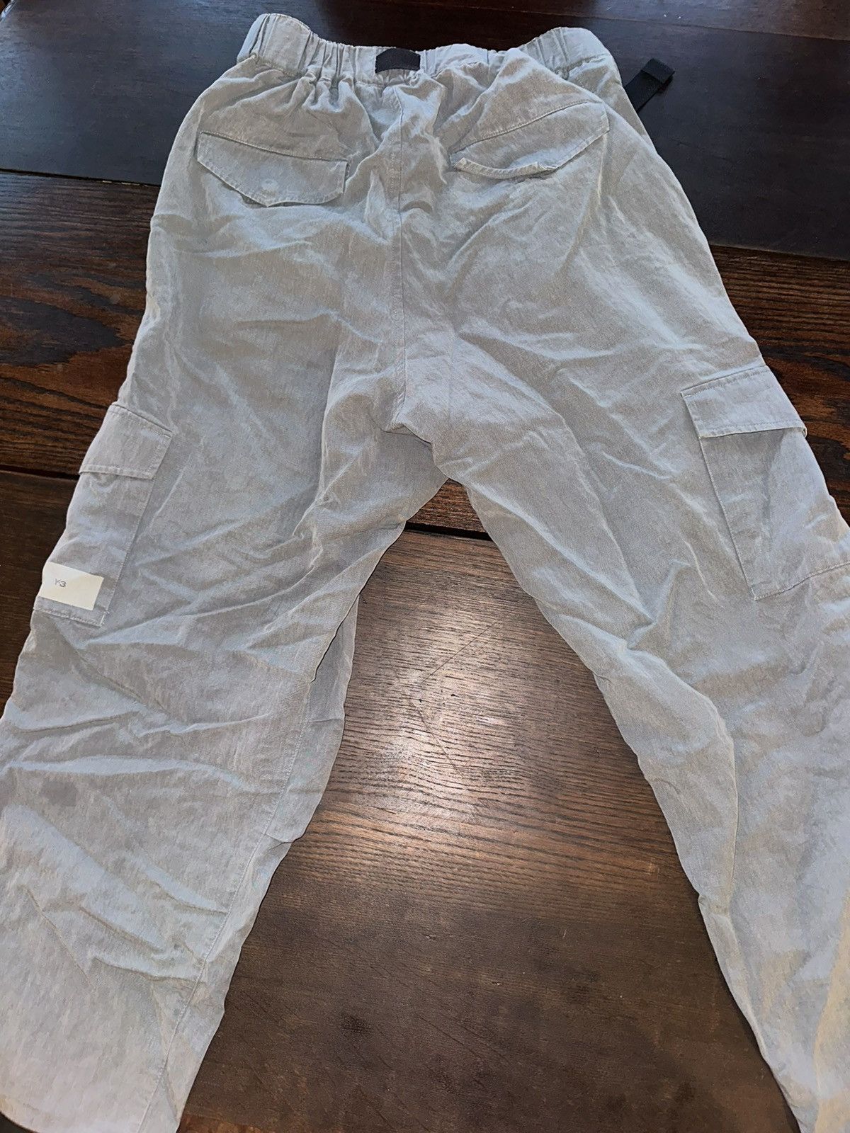 Y-3 × Yohji Yamamoto Y-3 Gray Wide Leg Cargo Pants - Small Size US 30 / EU 46 - 5 Thumbnail