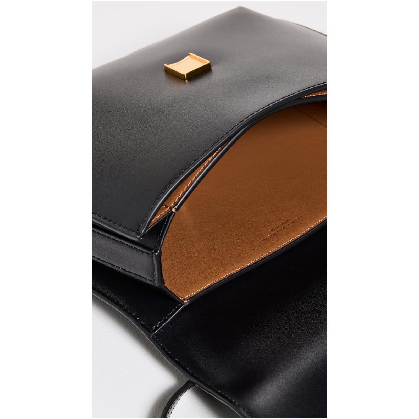 Tory Burch Tory Burch Eleanor Slim Saddlebag Black One Size Size ONE SIZE - 3 Thumbnail