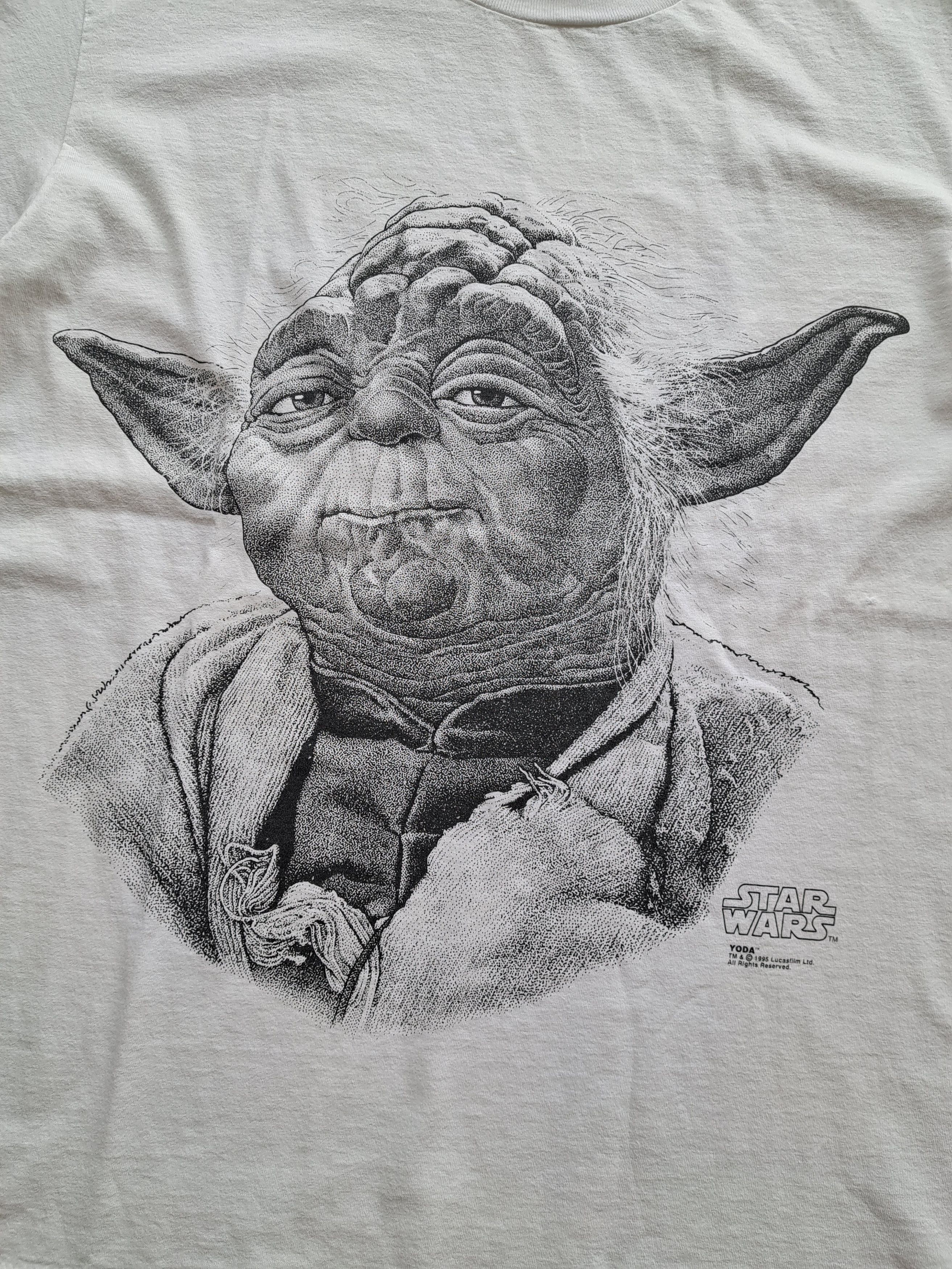 Star Wars Vintage Star Wars Yoda Solo T-Shirt Size US L / EU 52-54 / 3 - 3 Thumbnail
