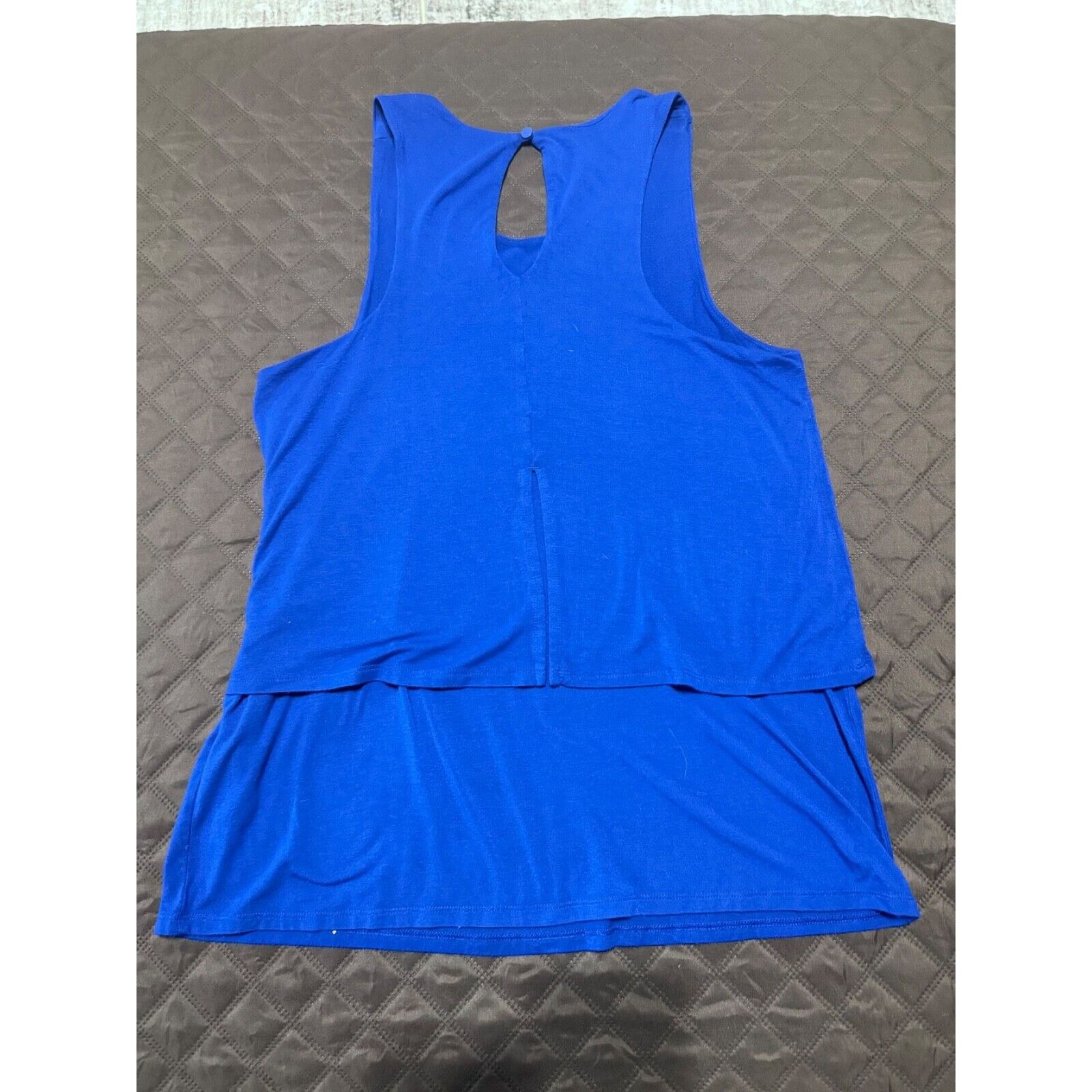 Banana Republic Banana Republic Royal Blue Layered Sleeveless Top Blouse - M Size M / US 6-8 / IT 42-44 - 3 Thumbnail