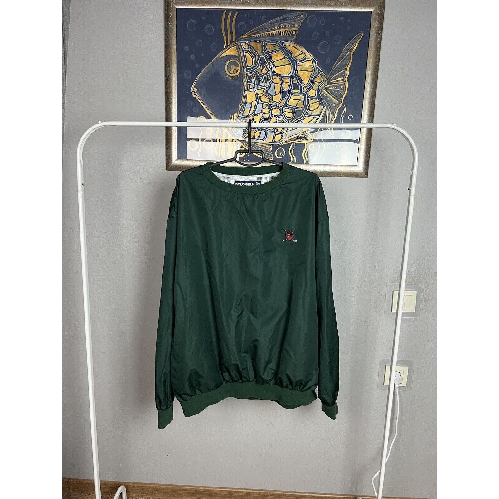 RLX Ralph Lauren Polo Golf Ralph Lauren VTG Nylon Men`s Green Crewneck Oversi Size US XL / EU 56 / 4 - 2 Thumbnail
