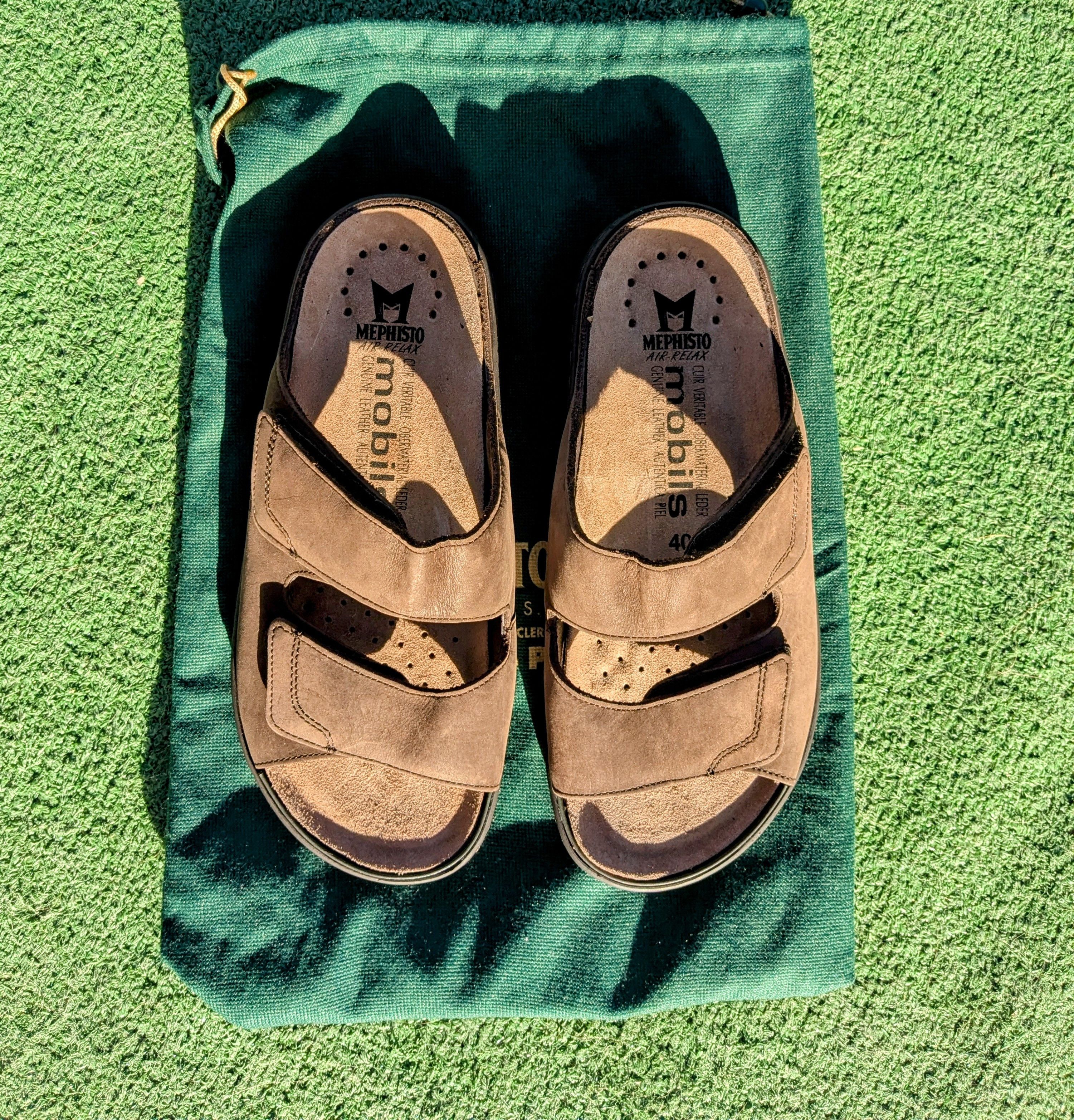 Mephisto Mephisto Air-Relax Mobils Leather Comfort Sandal Slide Shoes Size US 9.5 / IT 39.5 - 2 Thumbnail