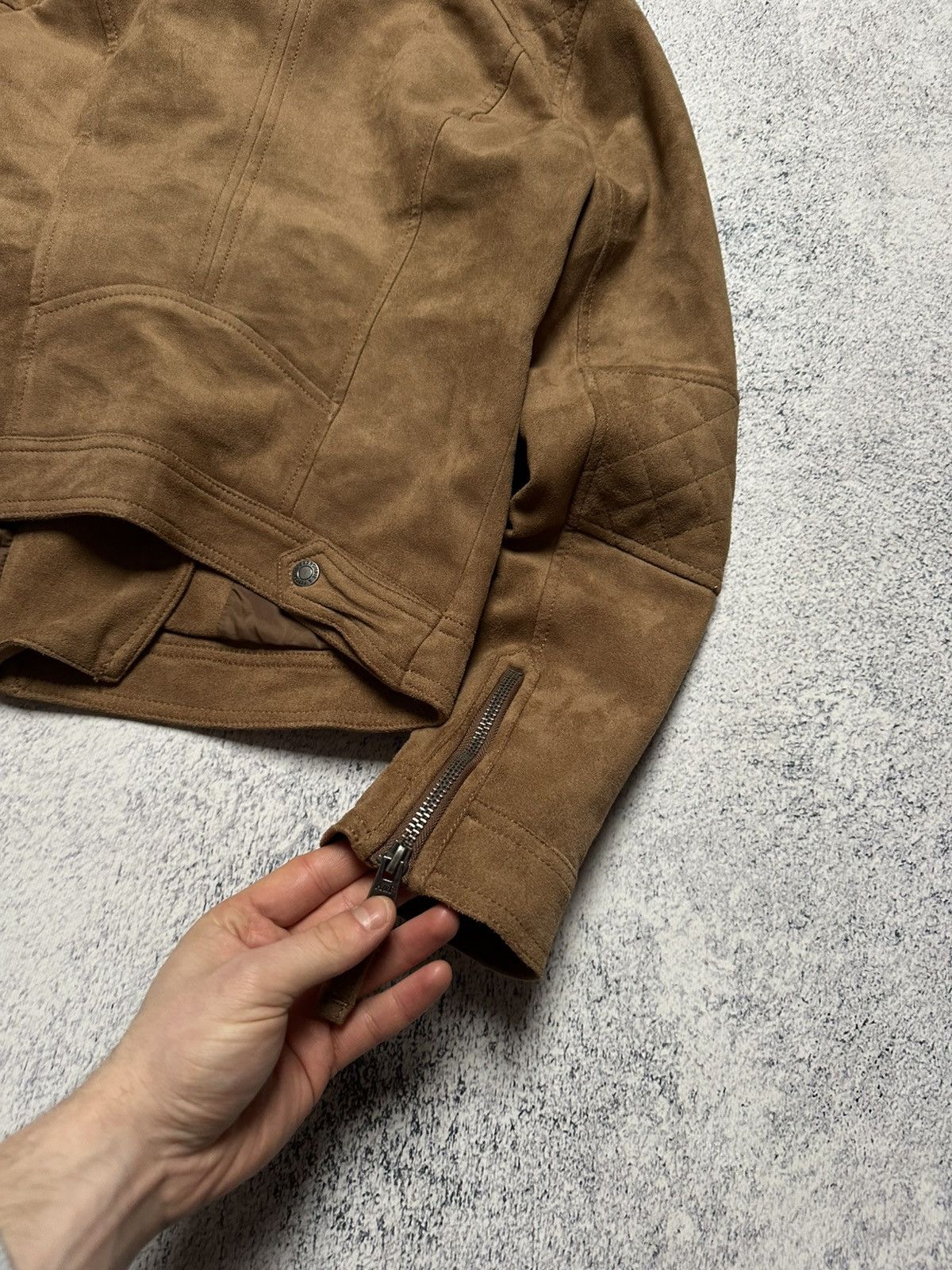 Abercrombie & Fitch Y2K Biker Jacket Style Rick Owens Opium Size S / US 4 / IT 40 - 12 Thumbnail