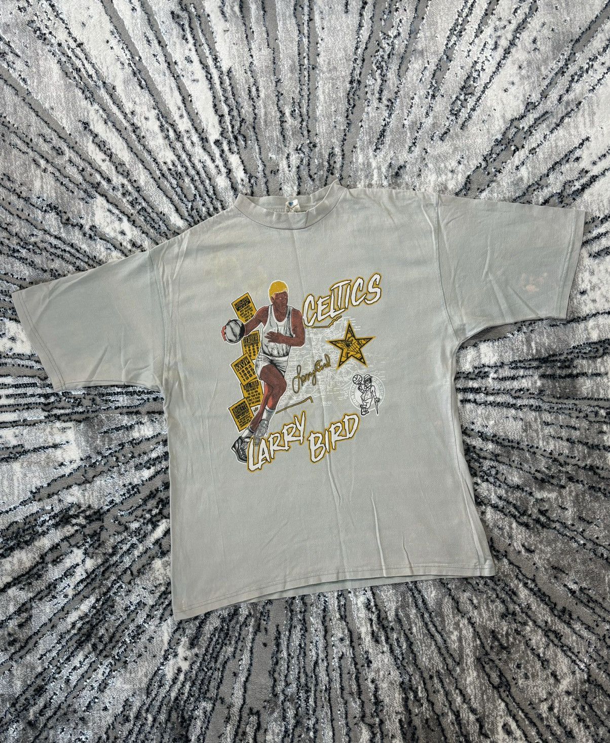 NBA Vintage Salem Sports Boston Celtics Larry Bird T-shirt Size US XL / EU 56 / 4 - 1 Thumbnail