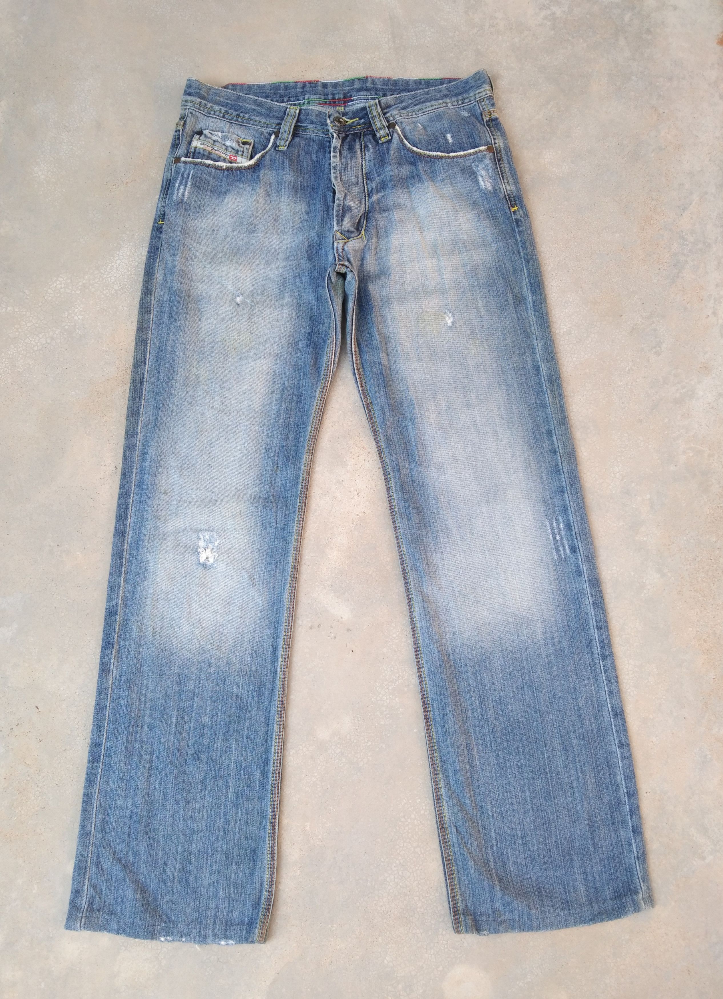 Vintage Y2K Diesel Industry Straight Leg Distressed Jeans on sale Men’s 32