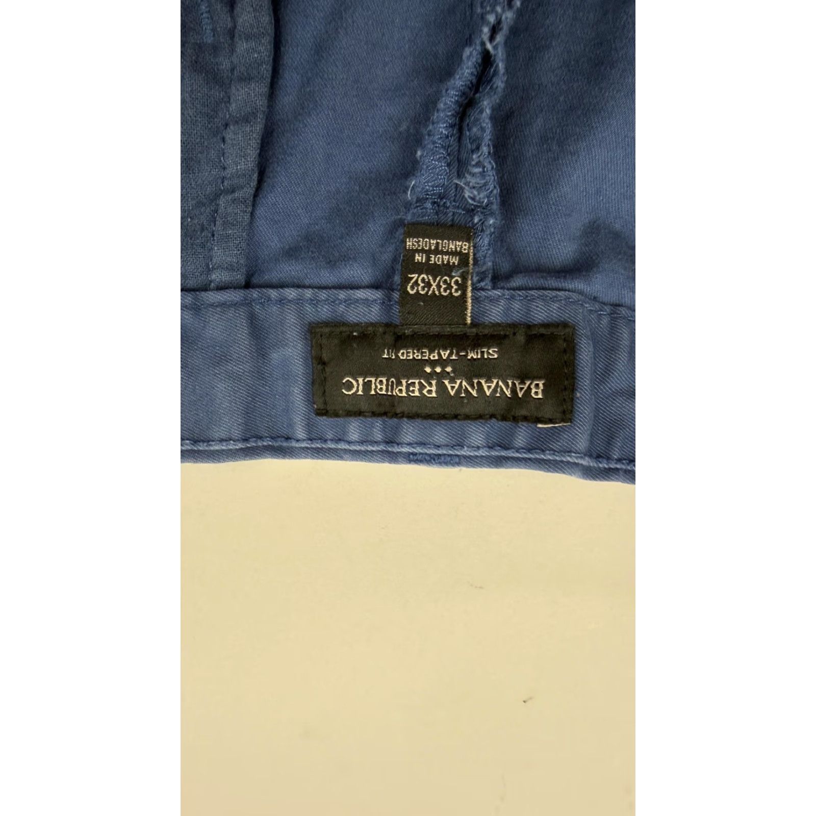 Banana Republic Banana Republic Pants Men Navy Blue Chino Slim Tapered Flat Front 33x32 Casual Smart-Casual Mens Size US 33 - 2 Thumbnail