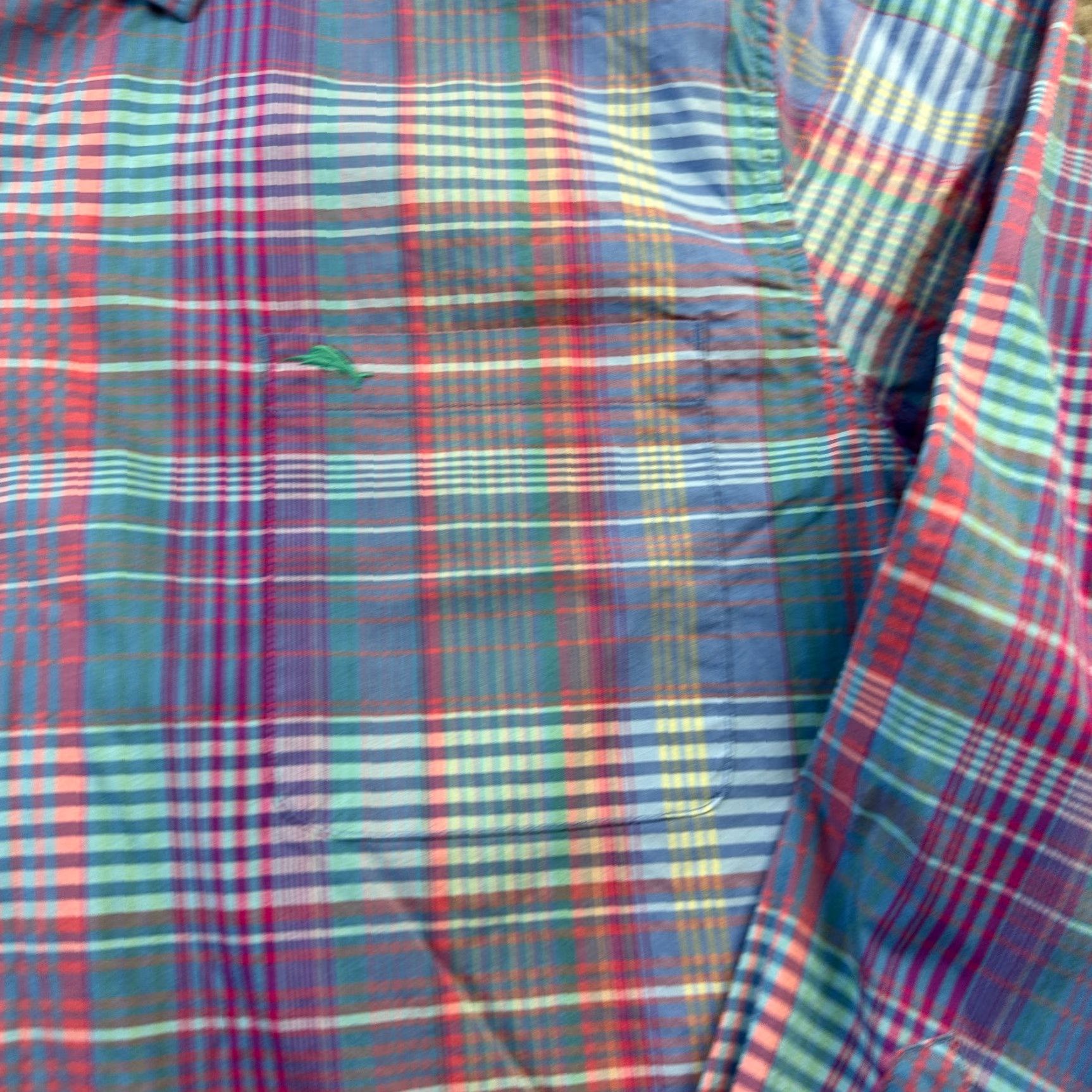 Tommy Bahama Tommy Bahama Shirt Mens 2XL Blue Plaid Button-Up Casual Cotton Stretch Size US XXL / EU 58 / 5 - 5 Thumbnail