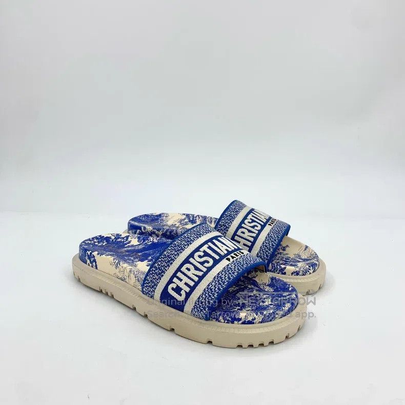 Dior Dior Blue logo letter embroidery thick-soled casual round- Size US 6.5 / IT 36.5 - 2 Thumbnail