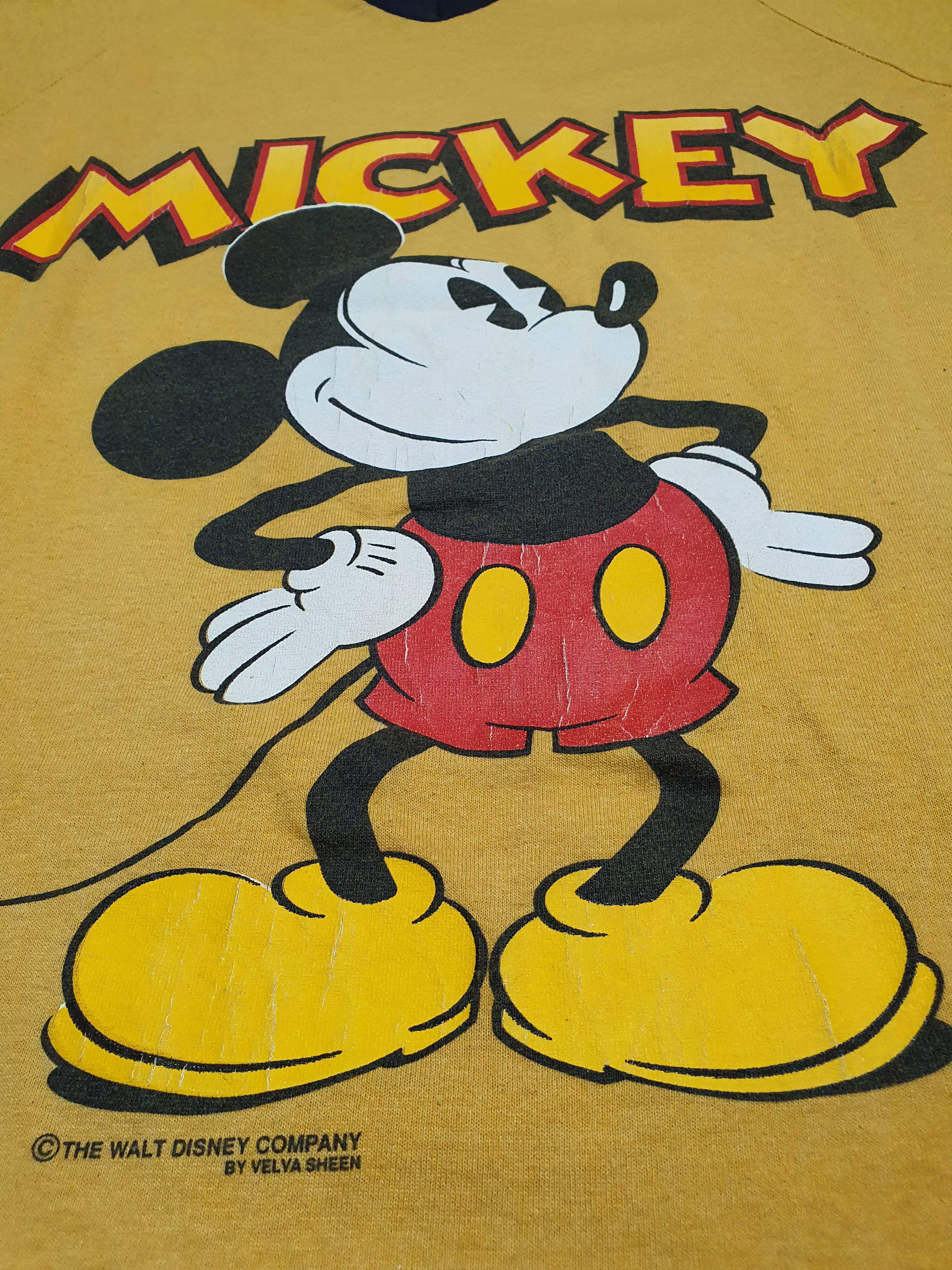 Mickey Mouse × Velva Sheen × Vintage MICKEY MOUSE 90’S VELVA SHEEN 19”/26” VINTAGE T-SHIRT Size US M / EU 48-50 / 2 - 5 Thumbnail