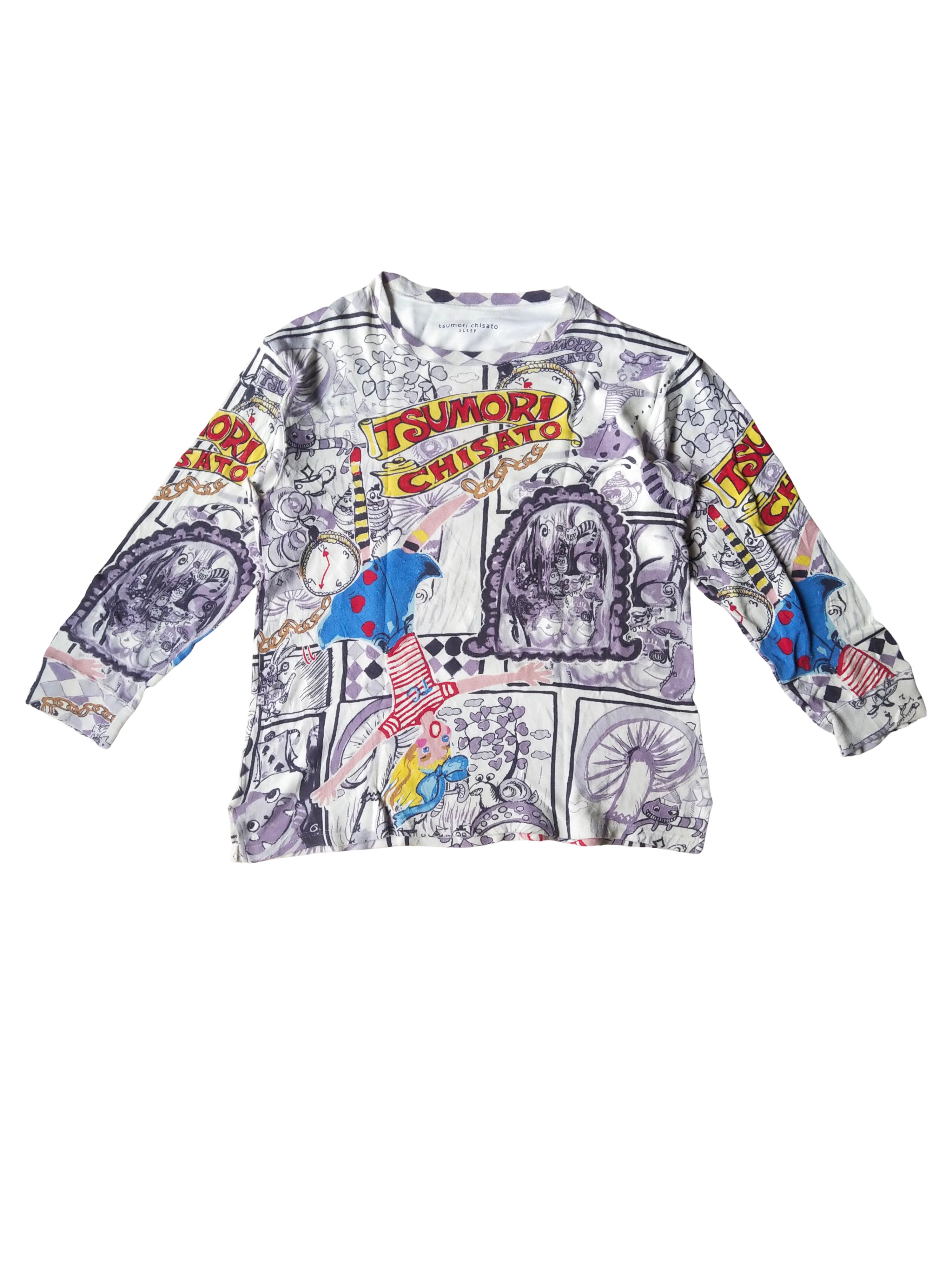 Tsumori Chisato Tsumori Chisato Alice in Wonderland All-Over Print Shirt Size M / US 6-8 / IT 42-44 - 1 Thumbnail