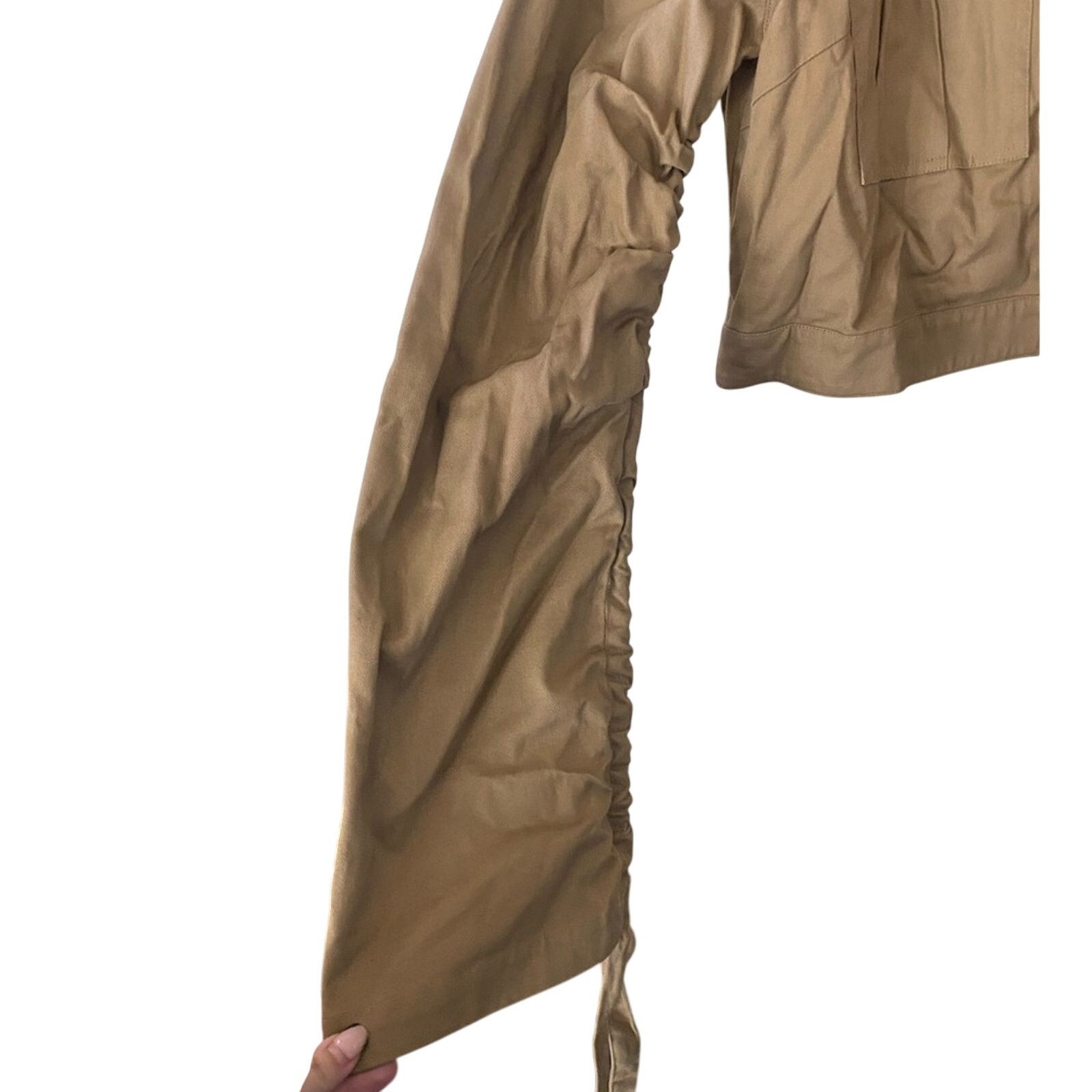 Other Lovers + Friends Cropped Tan Jacket SZ. L Size L / US 10 / IT 46 - 6 Thumbnail
