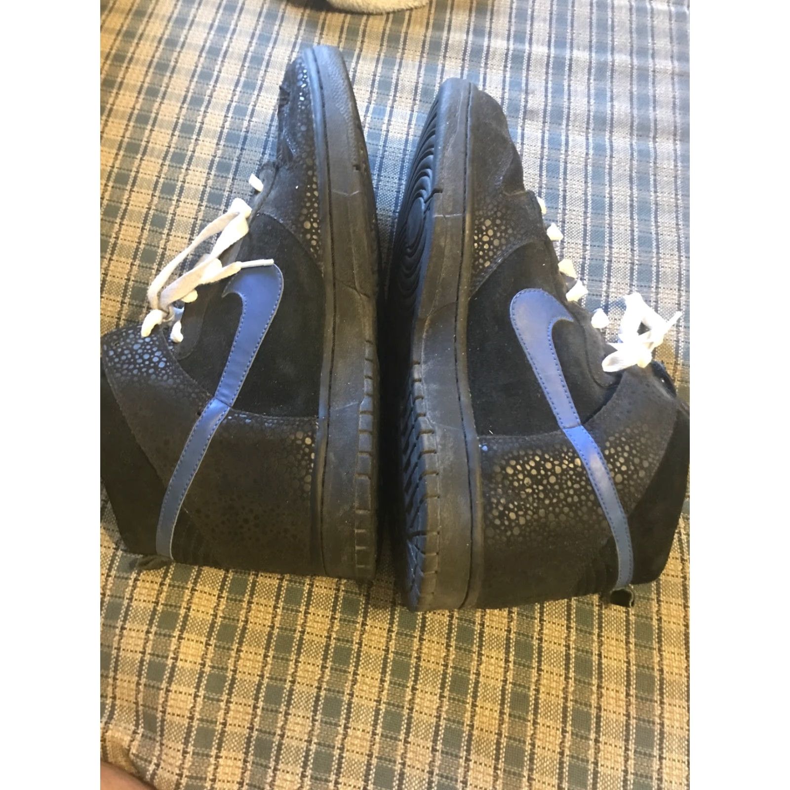 Nike VINTAGE Nike Dunk High Black Varsity Royal White Safari 344648-041 Mens 12 Rare 2009 Size US 12 / EU 45 - 6 Thumbnail