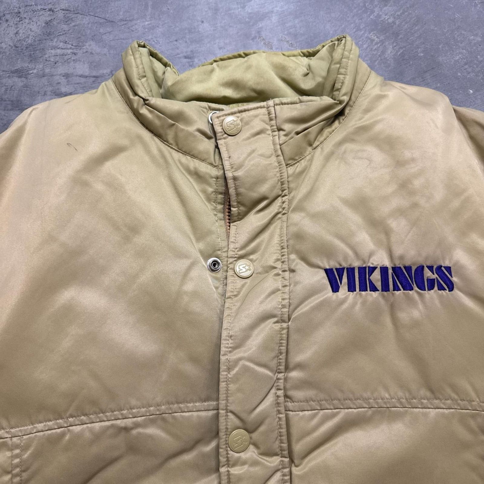Starter × Vintage Vintage 90s Starter Minnesota Vikings NFL Puffer Jacket Size US L / EU 52-54 / 3 - 4 Thumbnail