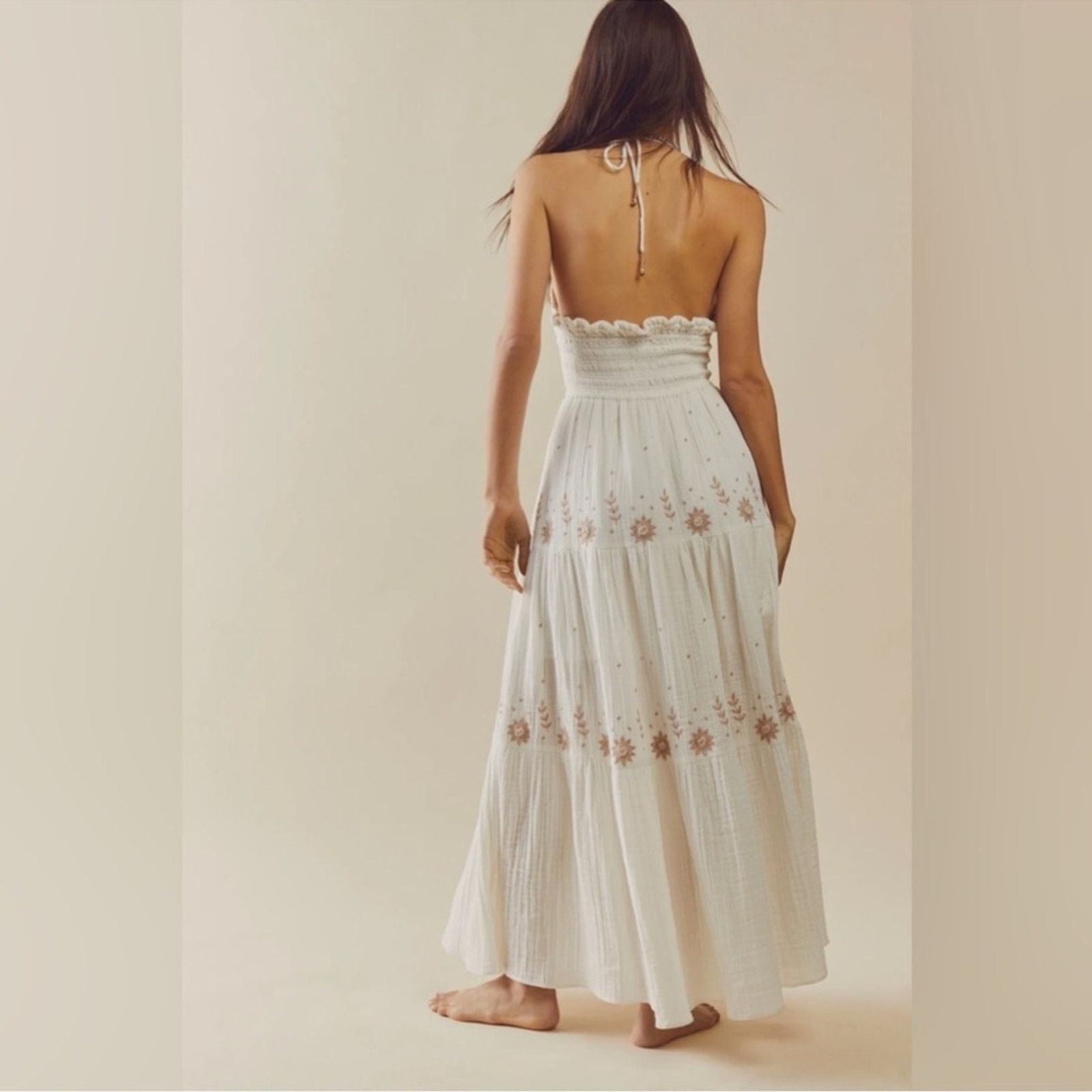 Free People 🎉LAST‎ PIECE🎉FREE PEOPLE Real Love Embroidered Maxi Dress Size XL / US 12-14 / IT 48-50 - 4 Thumbnail