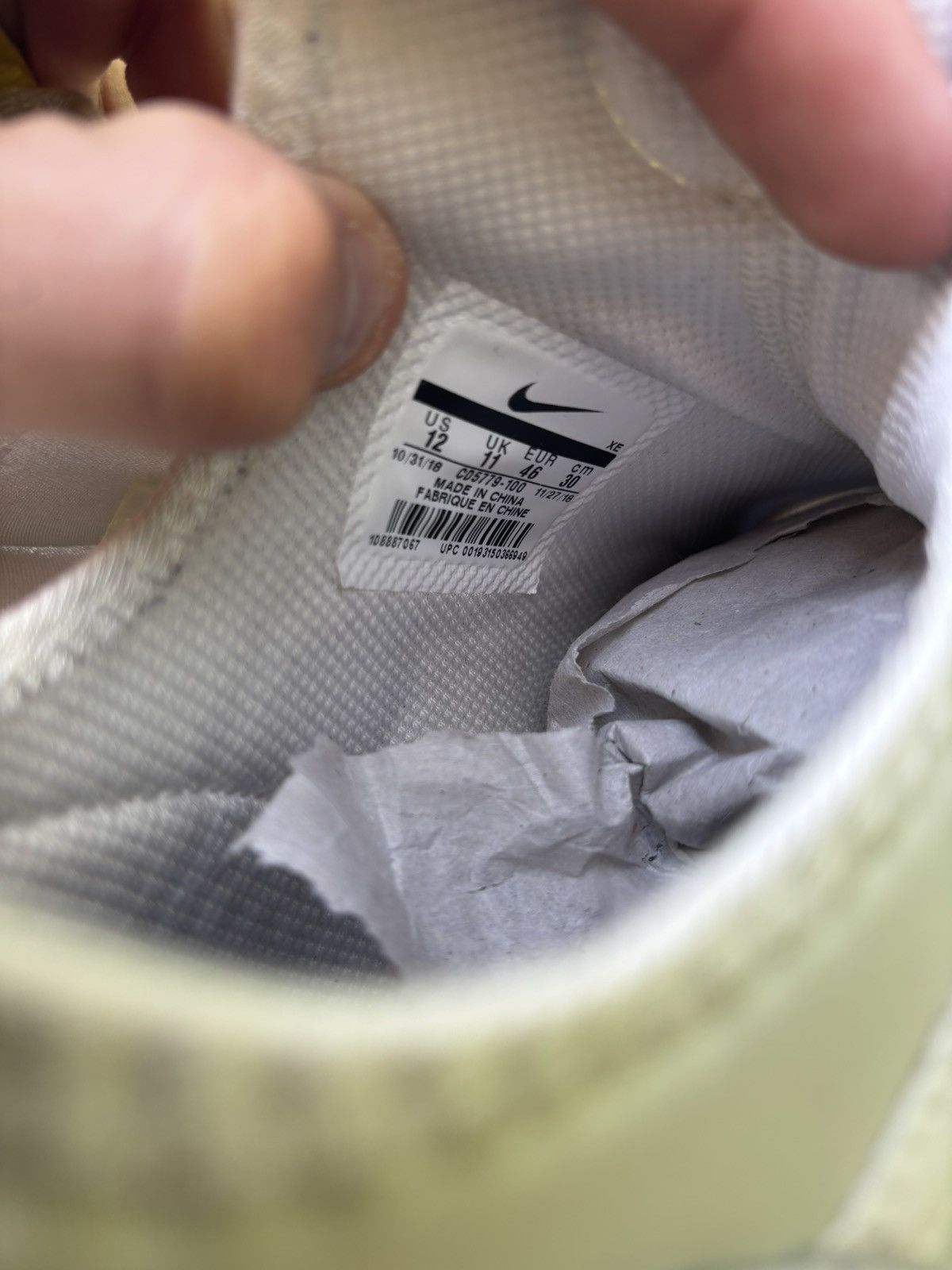 Heron Preston × Nike Heron Preston X Huarache E.D.G.E. 'sail' Size US 12 / EU 45 - 8 Thumbnail