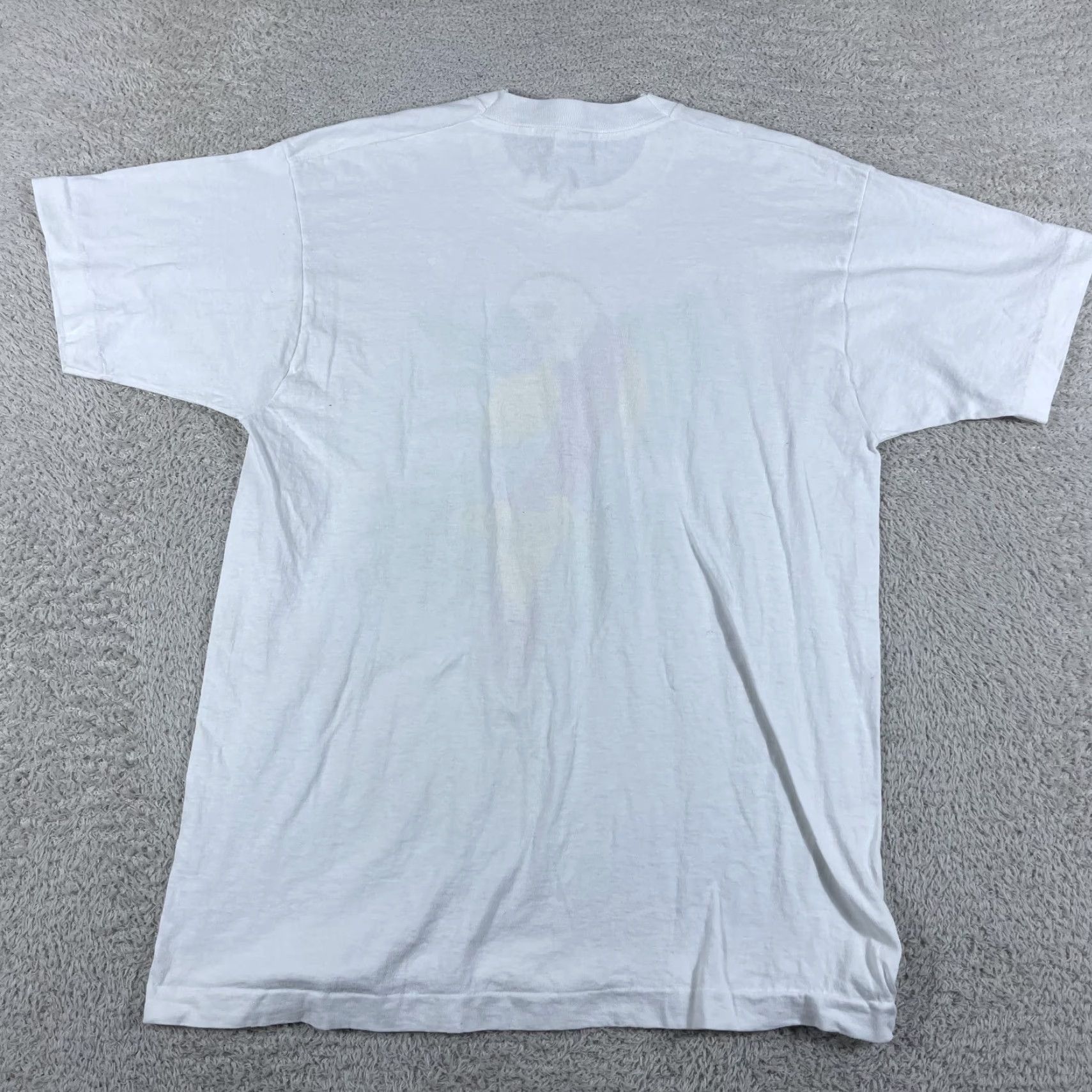 Fruit Of The Loom VINTAGE Parrot Bird T-Shirt Mens XL White Nature Cartoon USA Crew Neck Short Sleeve Cotton Fruit of the Loom Graphic Print 90s Men Size US XL / EU 56 / 4 - 3 Thumbnail
