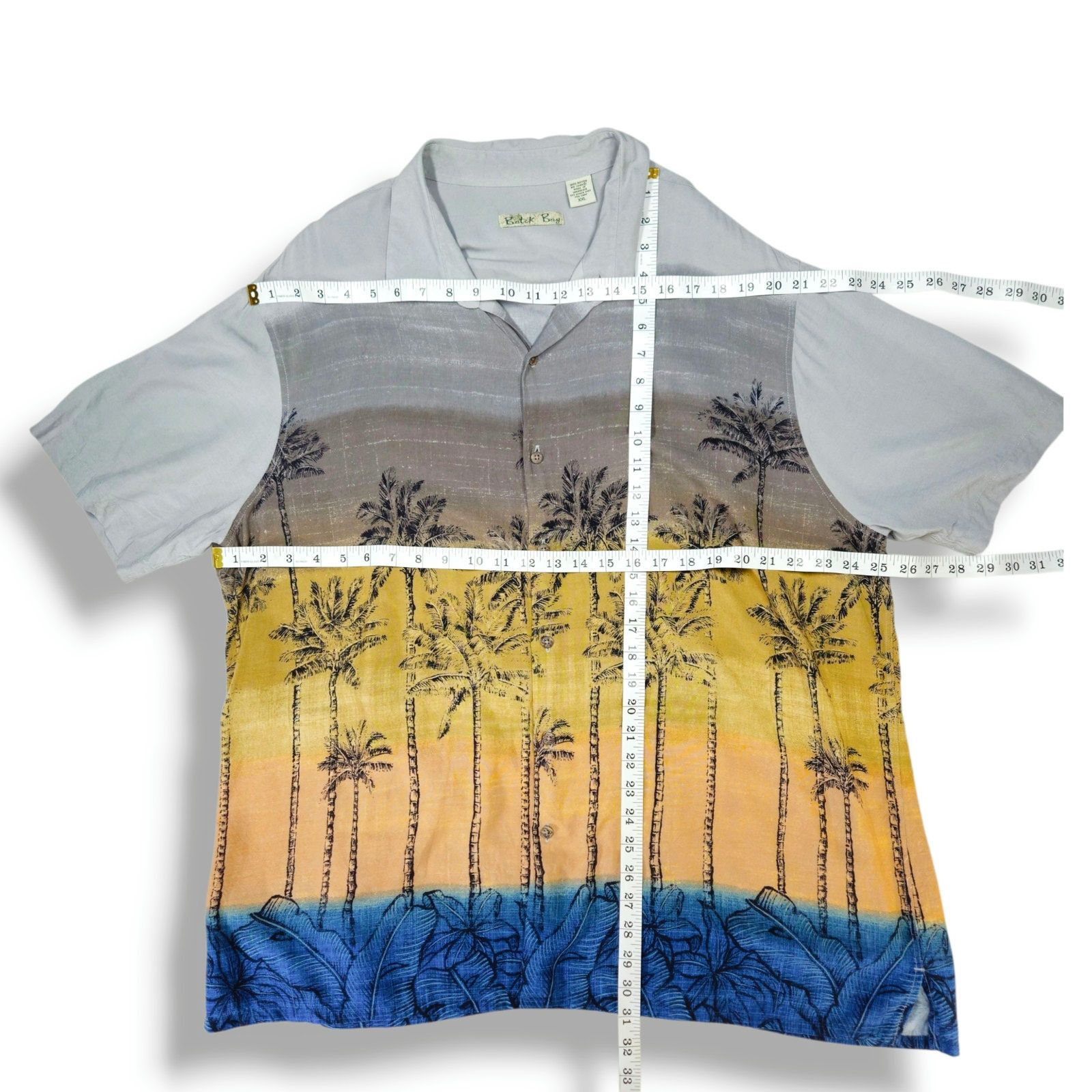 Batik Bay Batik Bay Rayon Hawaiian Aloha Camp Shirt Tree Sunset XXL Size US XXL / EU 58 / 5 - 5 Thumbnail