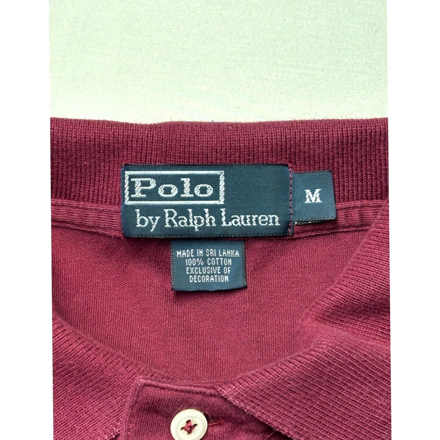 Polo Ralph Lauren Polo Ralph Lauren Mens Burgundy Maroon Long Sleeve Polo Shirt Size M Cotton Size US M / EU 48-50 / 2 - 3 Thumbnail