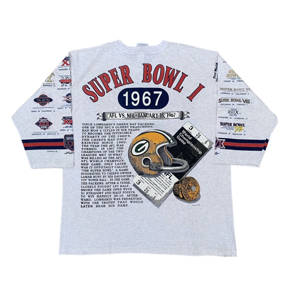NFL Vintage 90s Long gone Super bowl Redskins tee Size US L / EU 52-54 / 3 - 5 Thumbnail