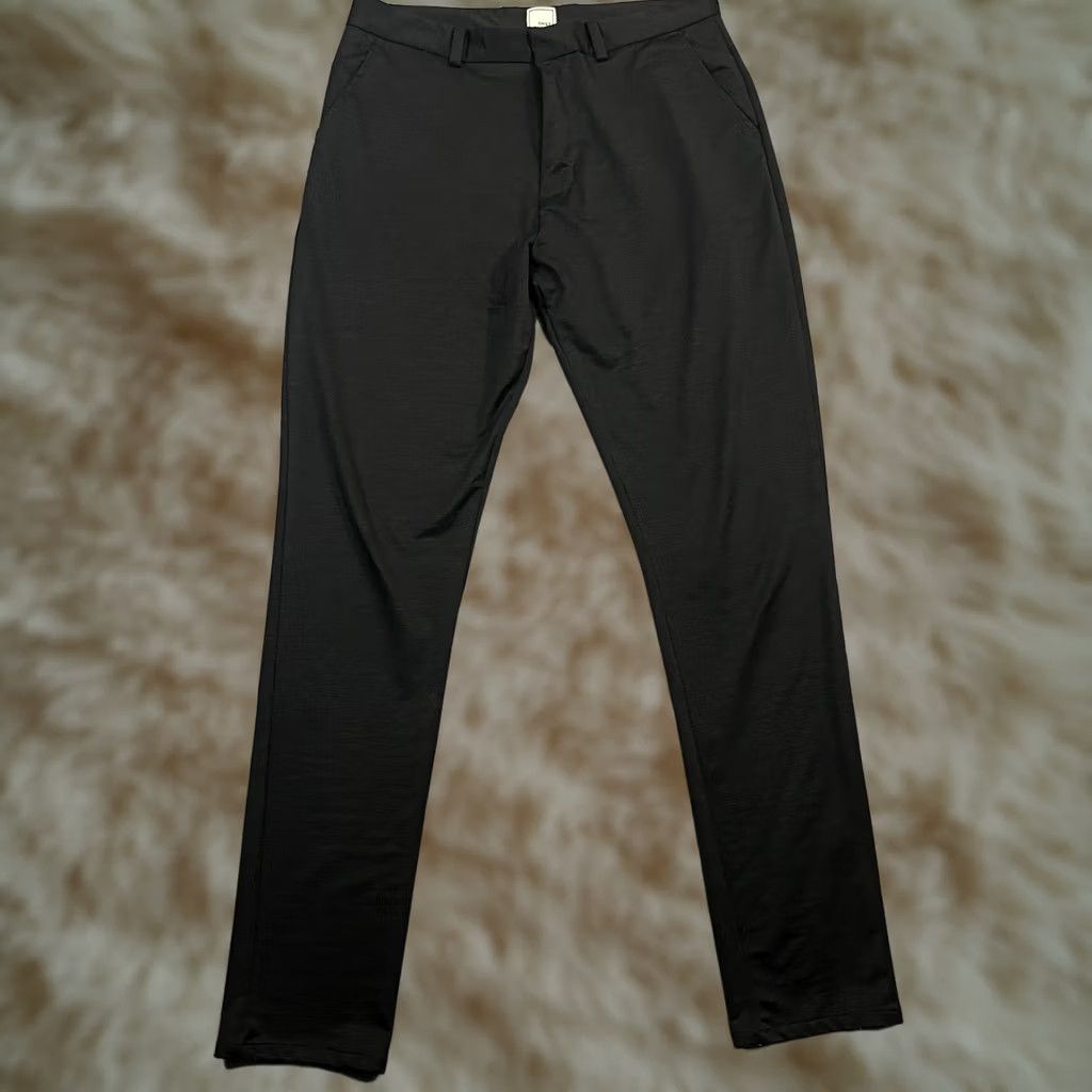 Vintage Swet Tailor Pants Mens 31 Black 31X32 Golf Chino Performance Stretch Athleisure Size US 31 - 1 Thumbnail