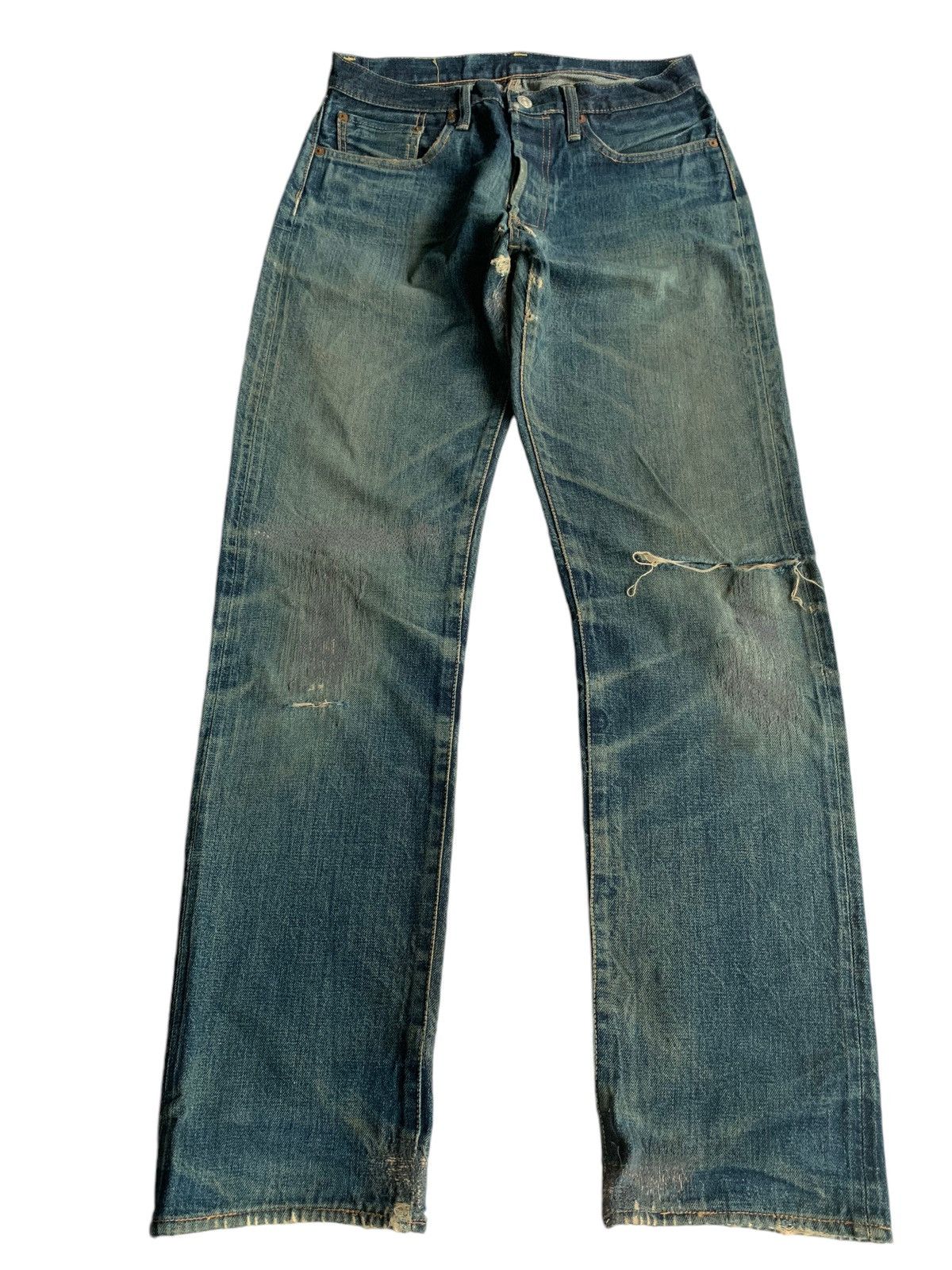 Kapital Vintage Go West Button fly Japan Selvedge distressed denim Size US 30 / EU 46 - 2 Thumbnail