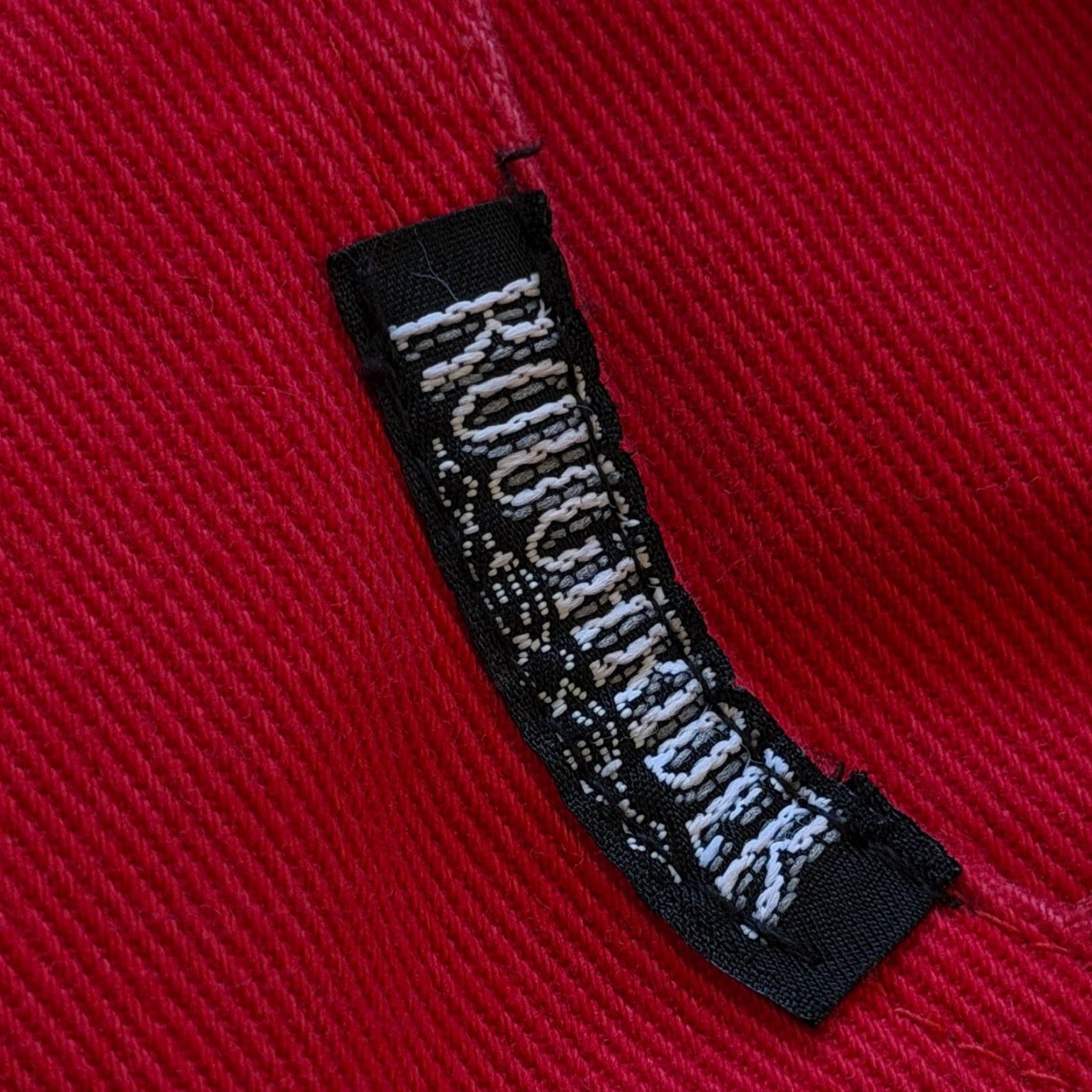 Vintage VINTAGE Roughrider by Circle T Jeans Women’s 32 Red High Waist Western Bare Back Straight Jeans Mens? Size 24" / US 00 / IT 34 - 8 Thumbnail