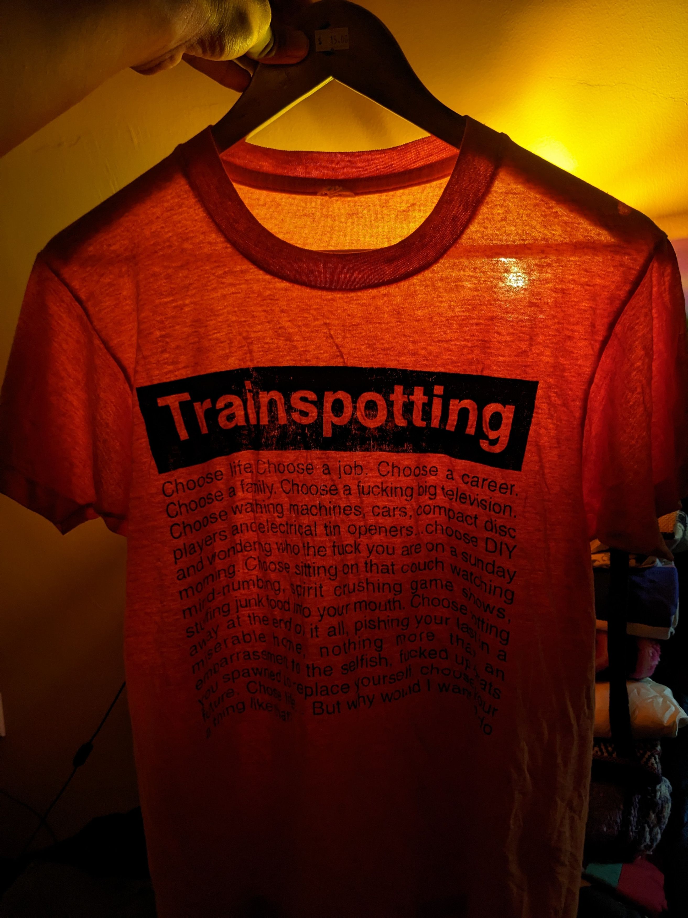Other Vintage 90s Trainspotting Movie's Quotes - Choose Life Size US S / EU 44-46 / 1 - 7 Thumbnail