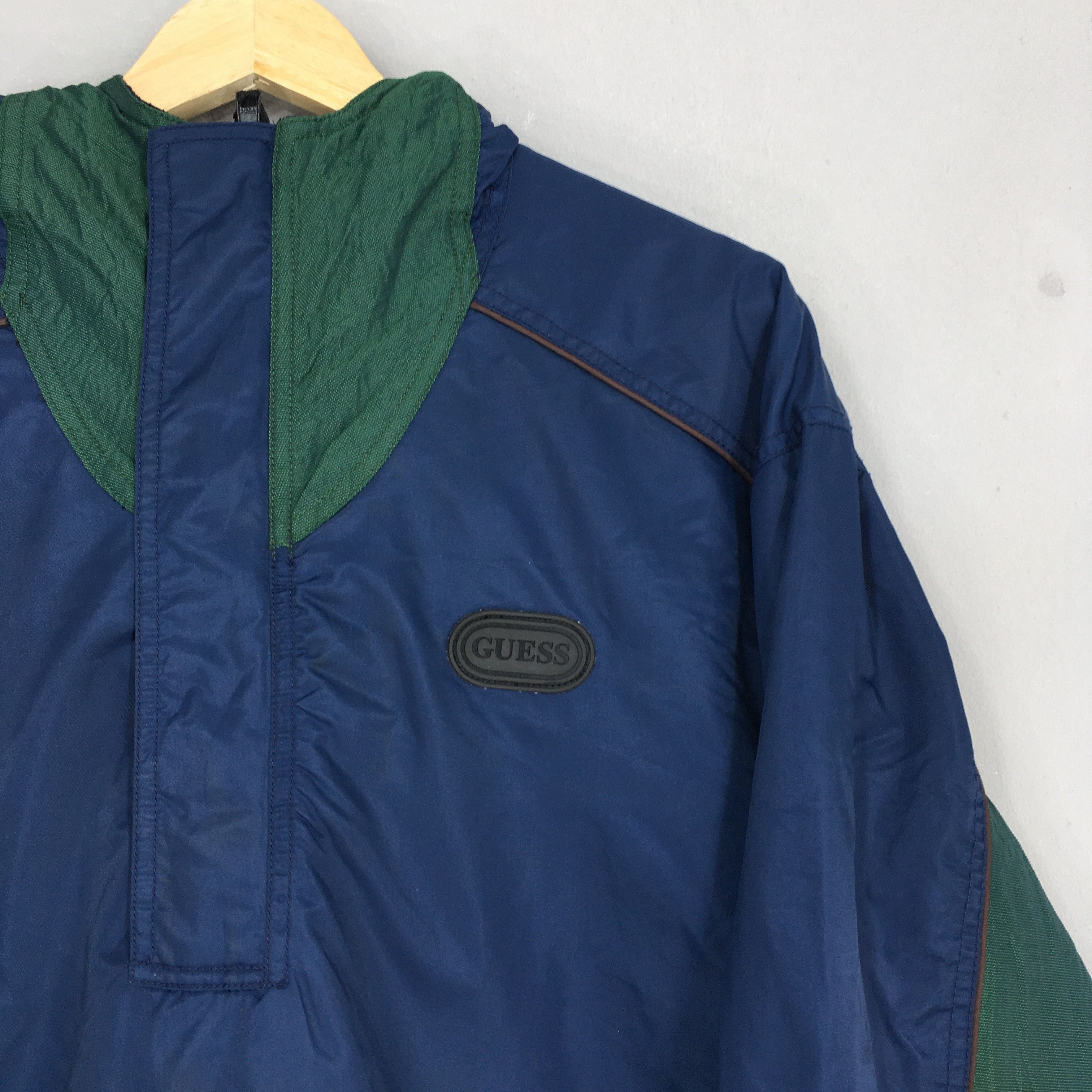 Guess Vintage 90's Guess Jeans Windbreaker Jacket Medium Size US M / EU 48-50 / 2 - 2 Thumbnail