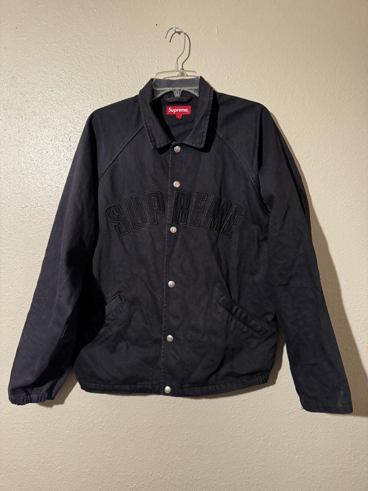 Supreme Snap Front Twill Jacket | Grailed