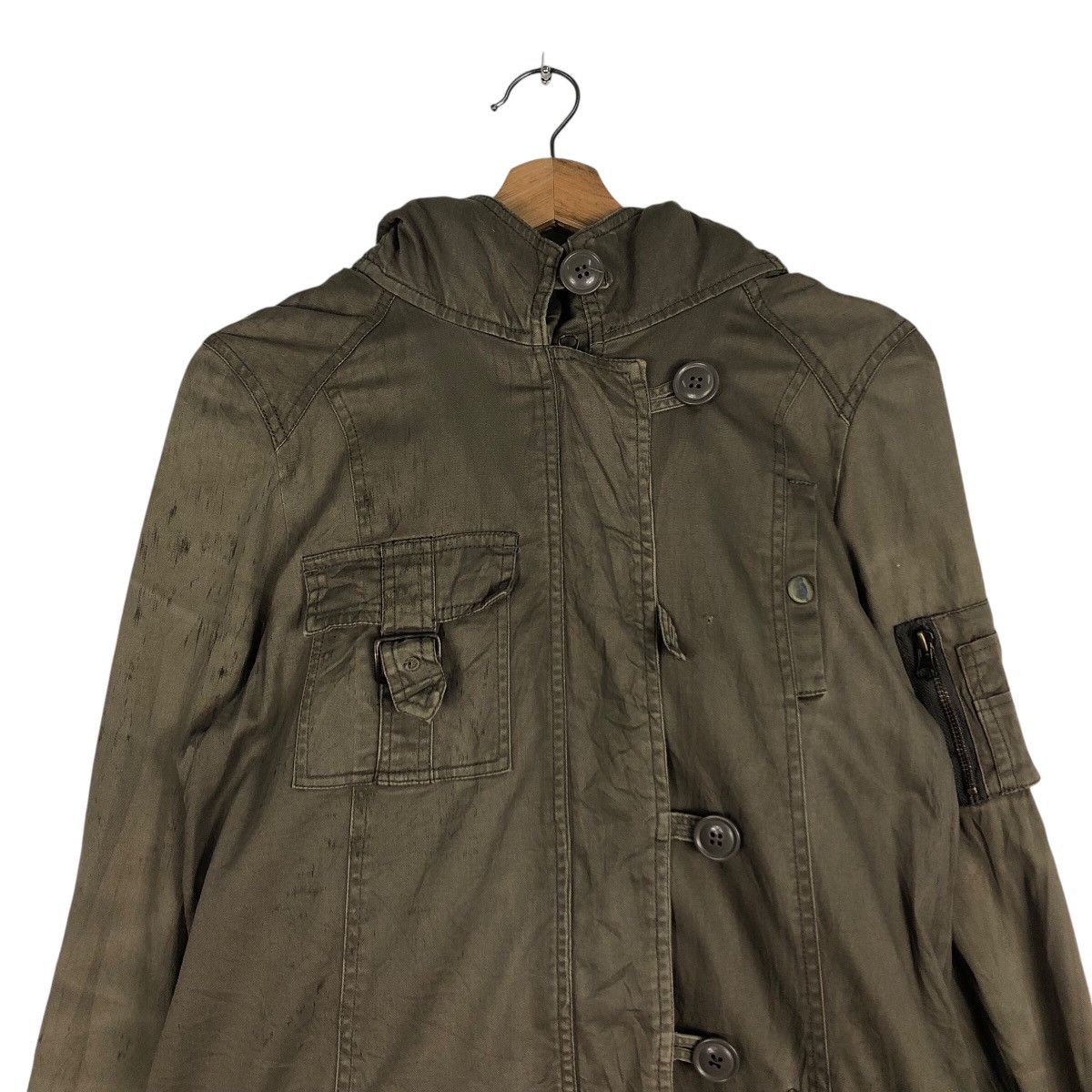 Japanese Brand 📌Mk Klein+ Parka Jacket Military Mink Fur Shearling Blanket Size US M / EU 48-50 / 2 - 4 Thumbnail