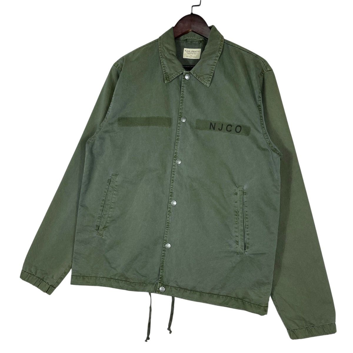 Nudie Jeans Nudie Jeans Co Torkel Coach Jacket Army Organic Cotton Size US M / EU 48-50 / 2 - 2 Thumbnail