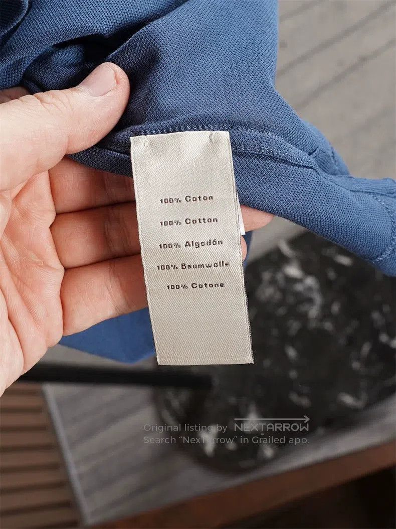 Hermes Hermes Klein Blue Short Sleeve Polo Size US L / EU 52-54 / 3 - 7 Thumbnail