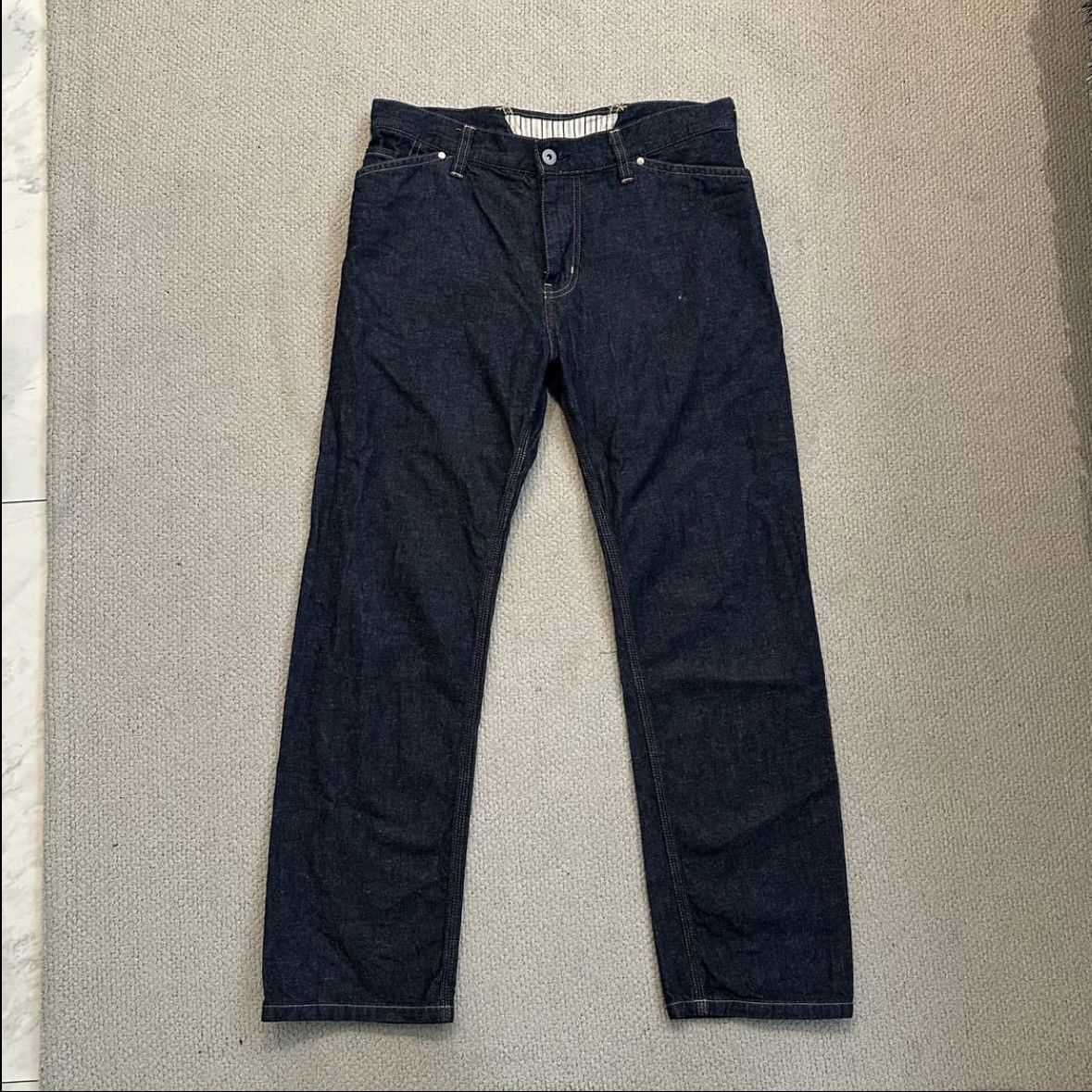 Junya Watanabe Junya Watanabe Cinch Back Denim Pants Size US 31 - 2 Thumbnail