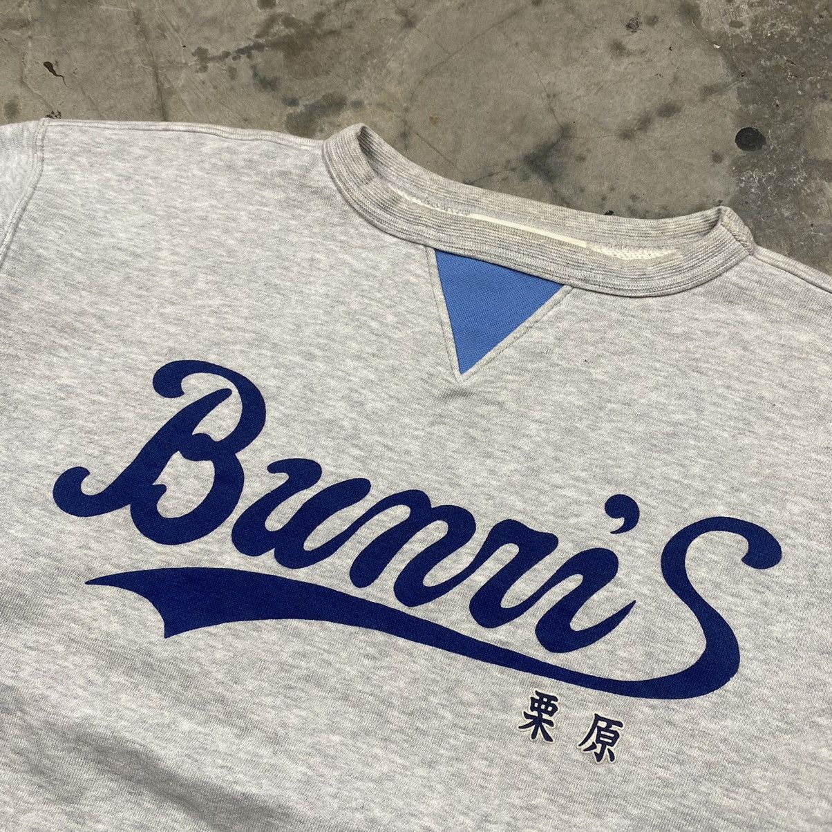Japanese Brand × Vintage 90s Bunris Japan Double V Boxy Crewneck Size M / US 6-8 / IT 42-44 - 2 Thumbnail
