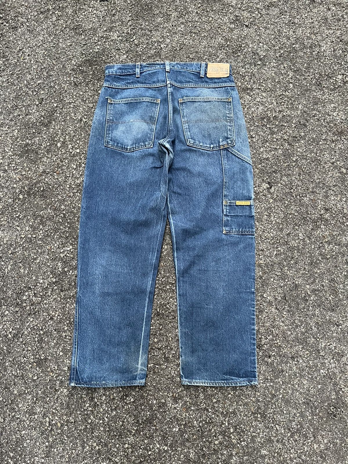Vintage Crazy Vintage Double Knee Denim Carpenter Pant Made in USA Size US 35 - 11 Thumbnail
