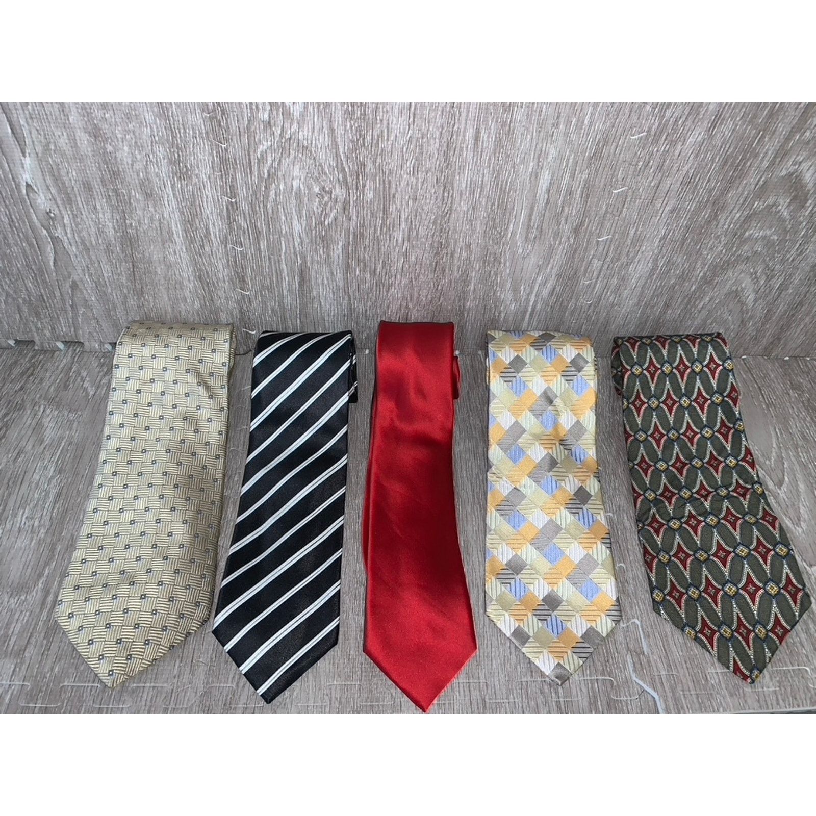 Geoffrey Beene Geoffrey Beene Men's Multicolor Tie Set of 5 Classic Length Size ONE SIZE - 1 Thumbnail
