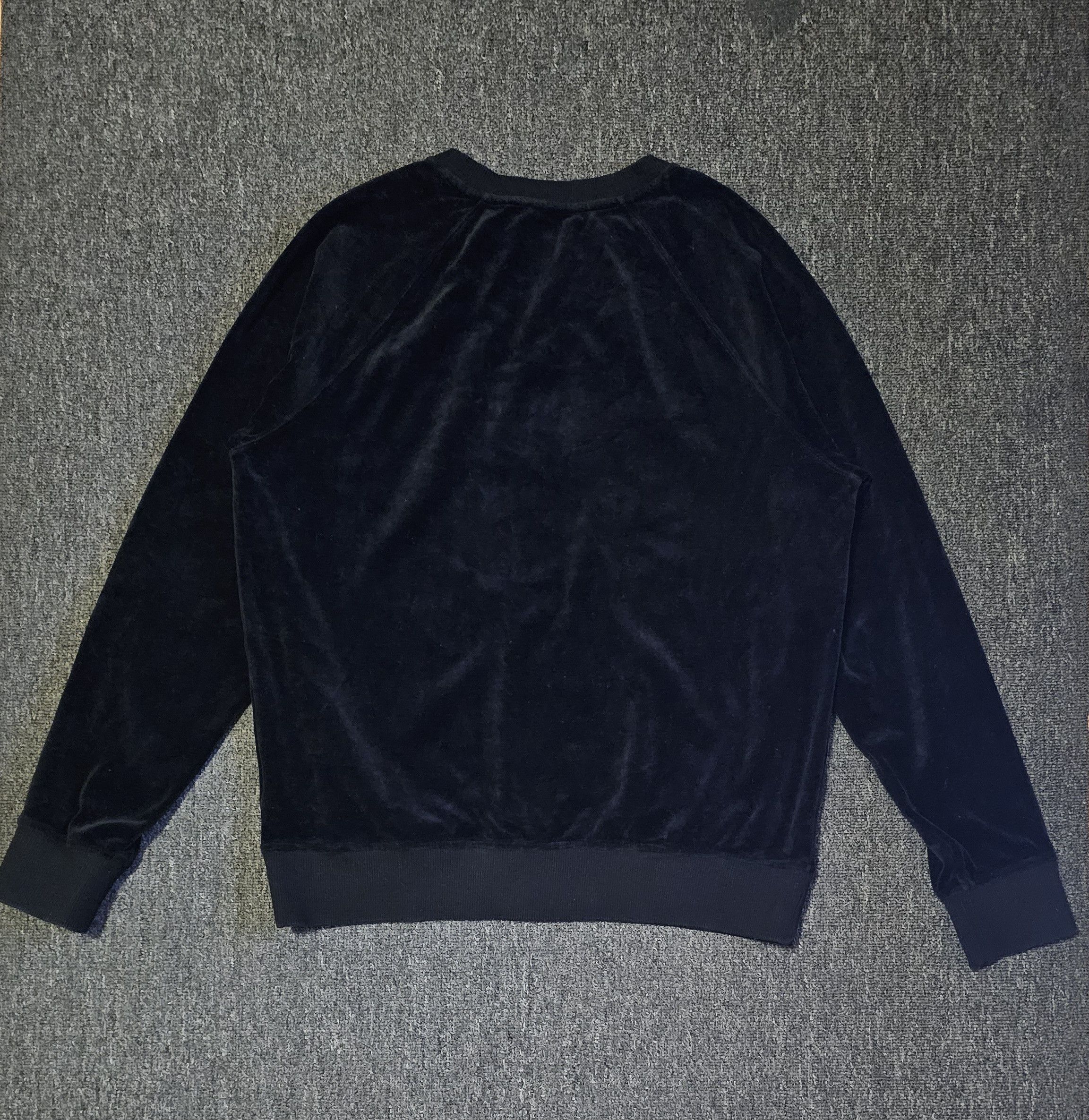Balmain Balmain Men's Black Mercerised Cotton Sweatshirt Size XL Size US XL / EU 56 / 4 - 4 Thumbnail