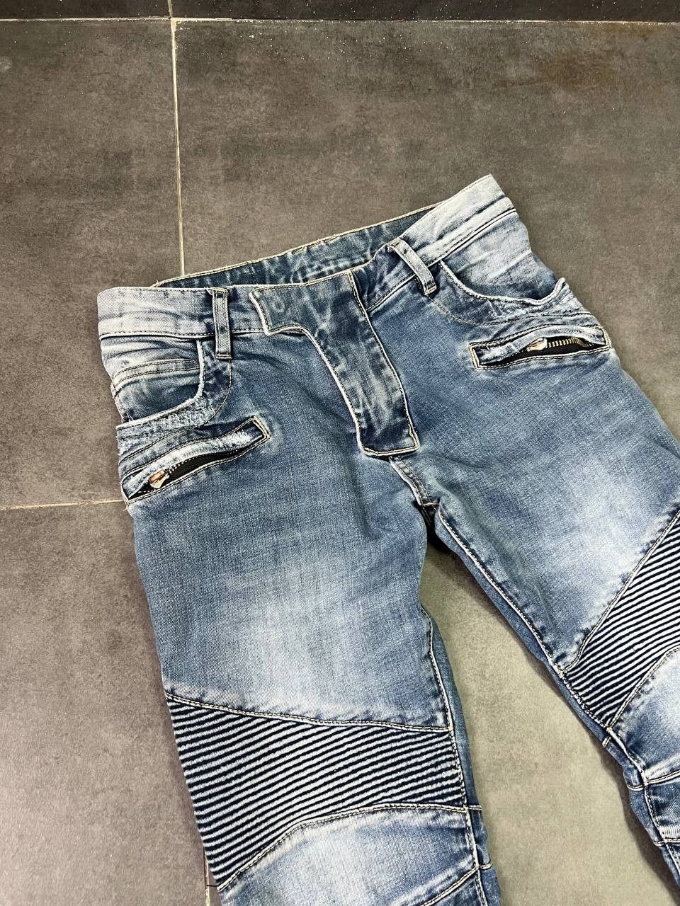 Balmain Balmain destroyed biker jeans Size US 28 / EU 44 - 2 Thumbnail