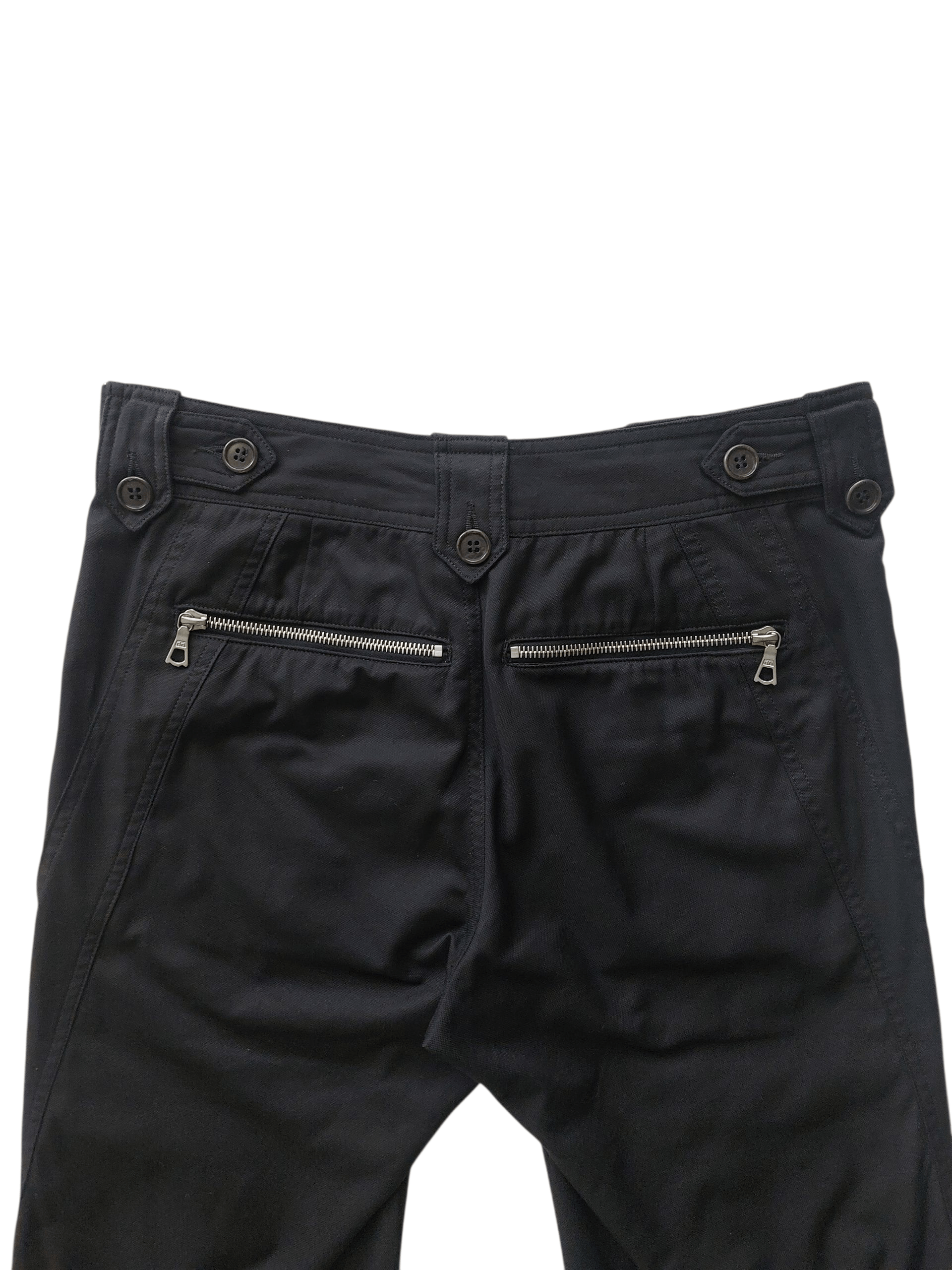 Dries Van Noten Dries Van Noten Black Bondage Strap Back Zipper Pants Size US 30 / EU 46 - 7 Thumbnail