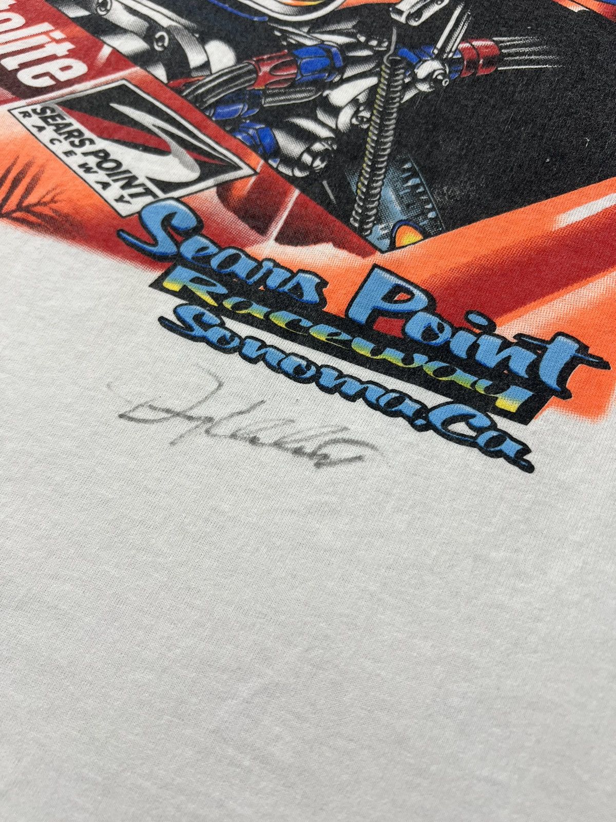 Vintage Vintage '98 NHRA Drivers Signed Tee Size US XXL / EU 58 / 5 - 2 Thumbnail