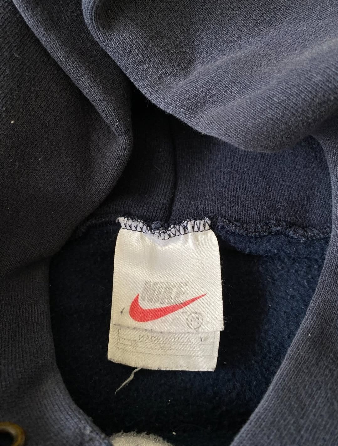 Nike × Vintage Vintage Nike center swoosh hoodie blue marine travis scott Size US M / EU 48-50 / 2 - 3 Thumbnail