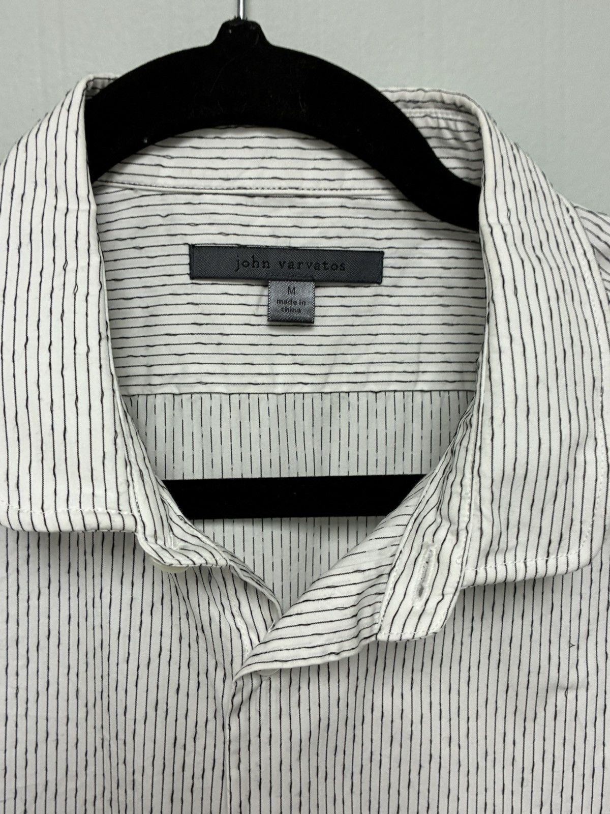 John Varvatos Irregular Stripe Shirt Size Medium. Size US M / EU 48-50 / 2 - 10 Thumbnail