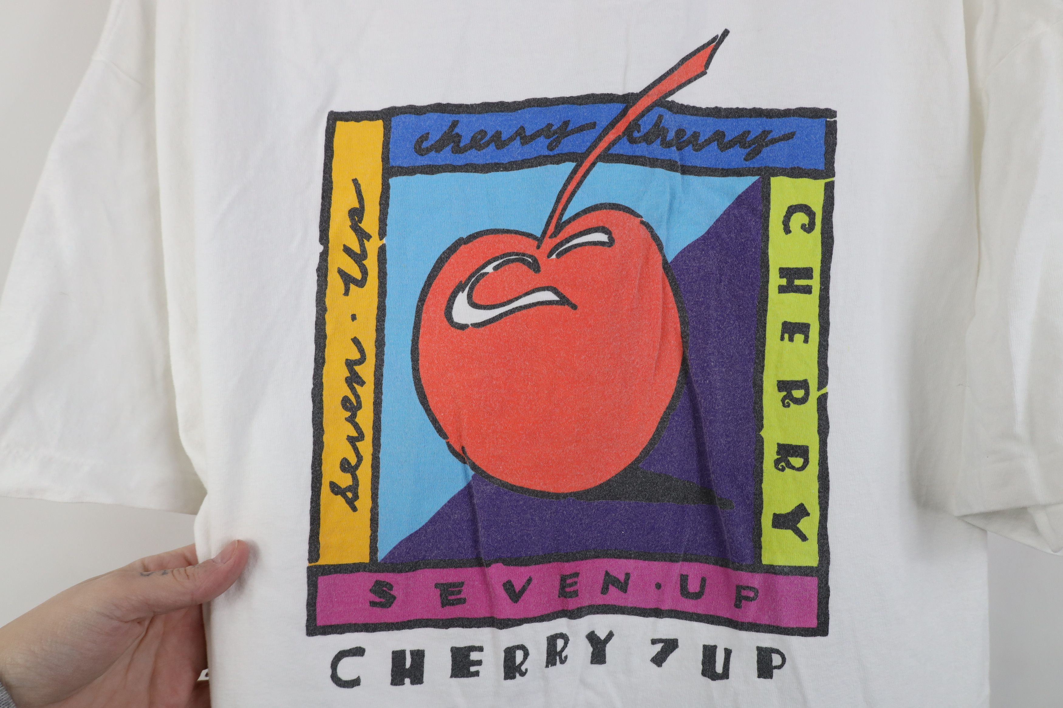 Vintage Vintage 80s 90s Streetwear Seven Up Soda Pop T-Shirt USA Size US L / EU 52-54 / 3 - 4 Thumbnail