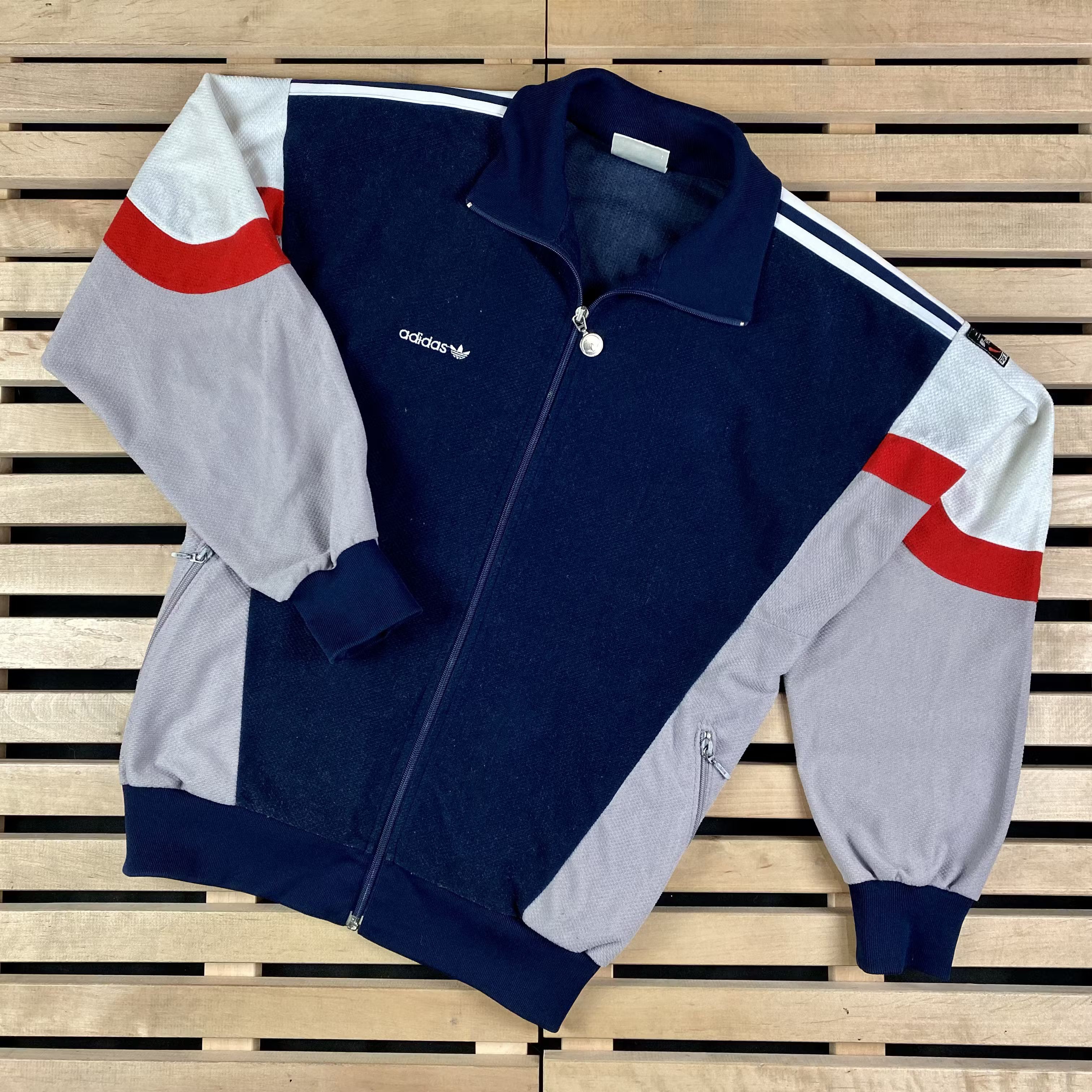 Adidas × Vintage Mens Bomber Jacket Adidas Originals Vintage Size L Size US L / EU 52-54 / 3 - 1 Thumbnail