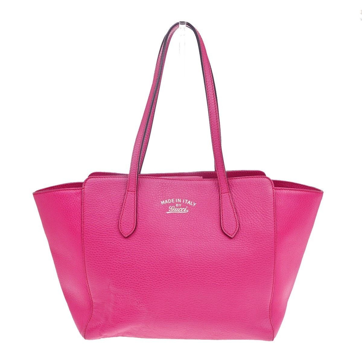Gucci Gucci Leather Swing Tote Pink Size ONE SIZE - 1 Thumbnail