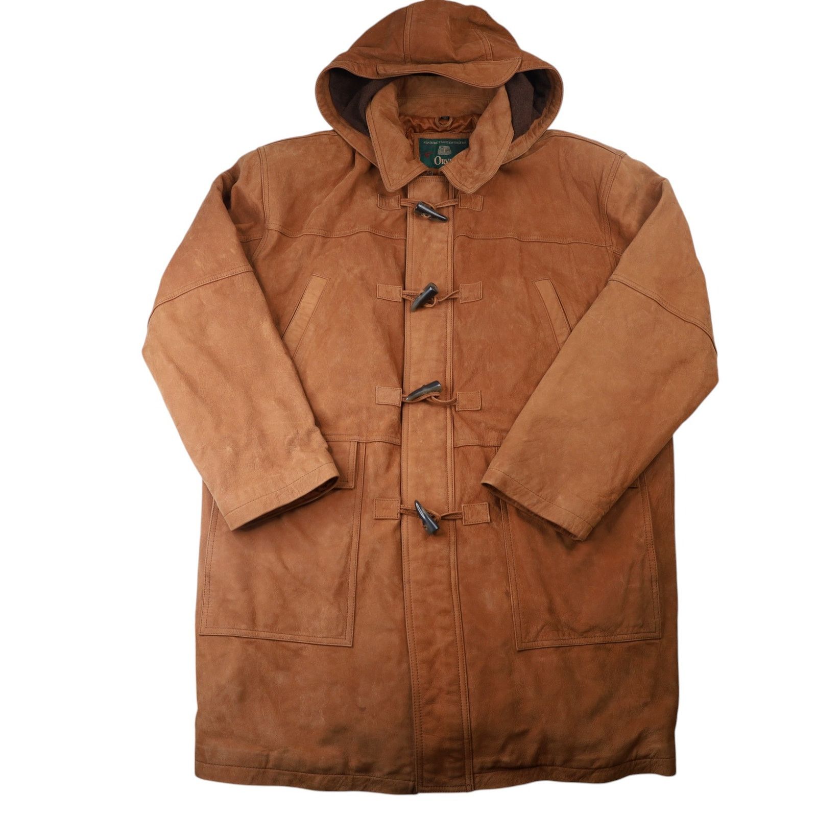Orvis × Vintage Vintage Orvis Nubuck Leather Toggle Duffle Coat Size US L / EU 52-54 / 3 - 1 Thumbnail