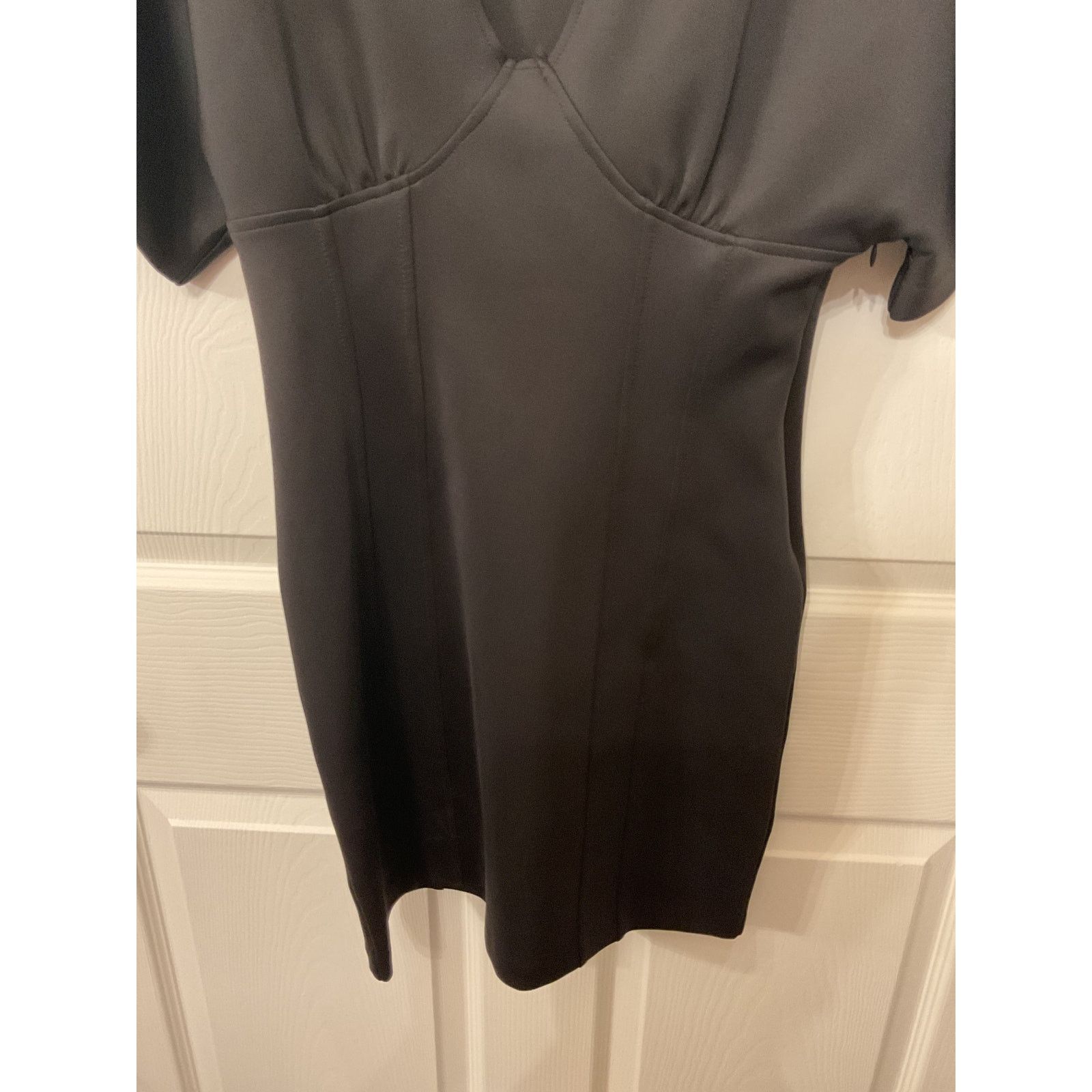 Zara Zara Black BodyCon Flare Sleeve Mini Dress, M Size M / US 6-8 / IT 42-44 - 3 Thumbnail
