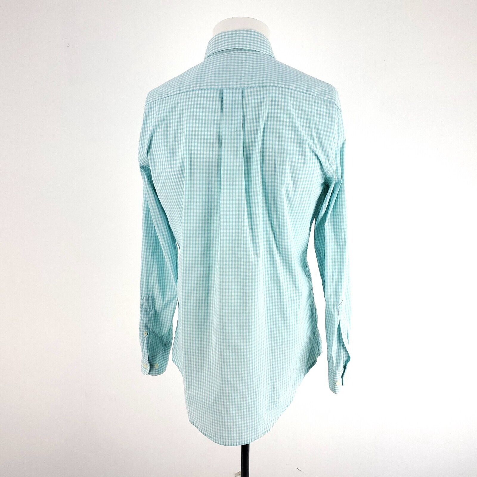 Footjoy FJ Footjoy Teal Check Small Button Down Nylon Spandex Size US S / EU 44-46 / 1 - 4 Thumbnail