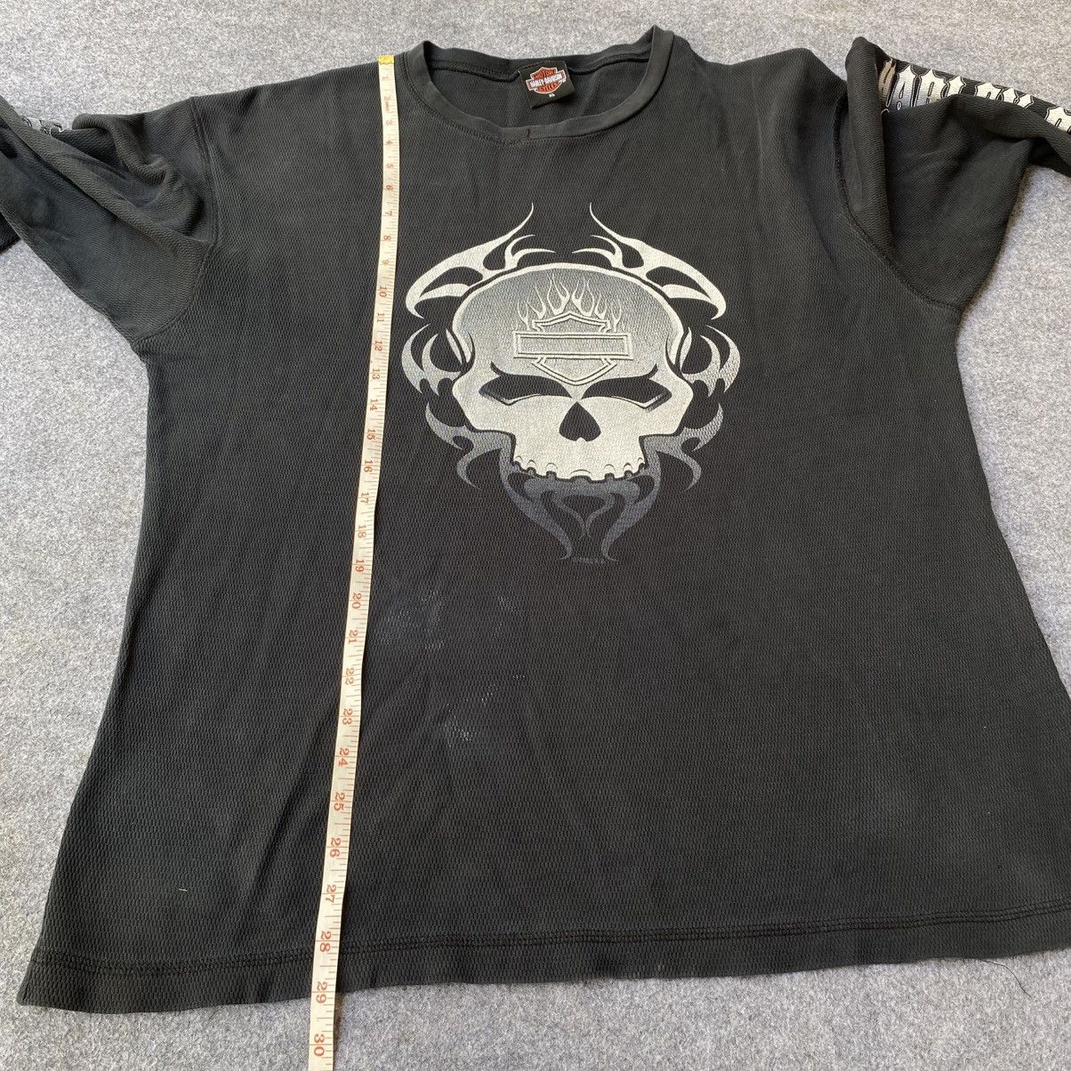 Harley Davidson Vintage Harley Davidson longsleeve skull shirt Size US XL / EU 56 / 4 - 9 Thumbnail