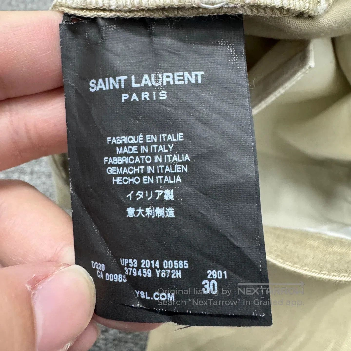 Saint Laurent Paris SLP Solid Color Jeans. Size US 30 / EU 46 - 3 Thumbnail